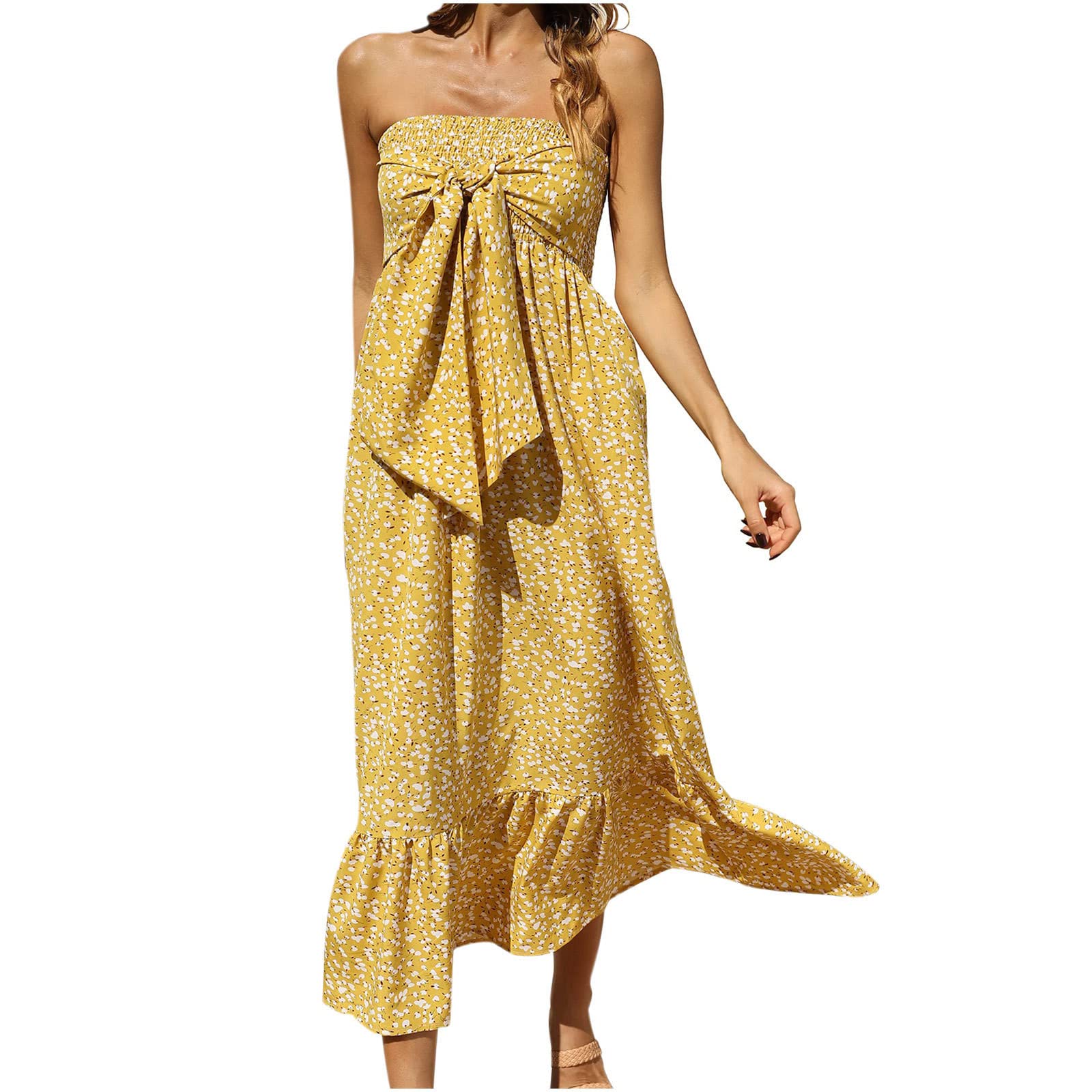 2023 Summer Maxi Dresses for Women - Sexy Off Shoulder Casual Loose Flowy Sundress | Beach Wedding, Cocktail Party & Vacation Outfit