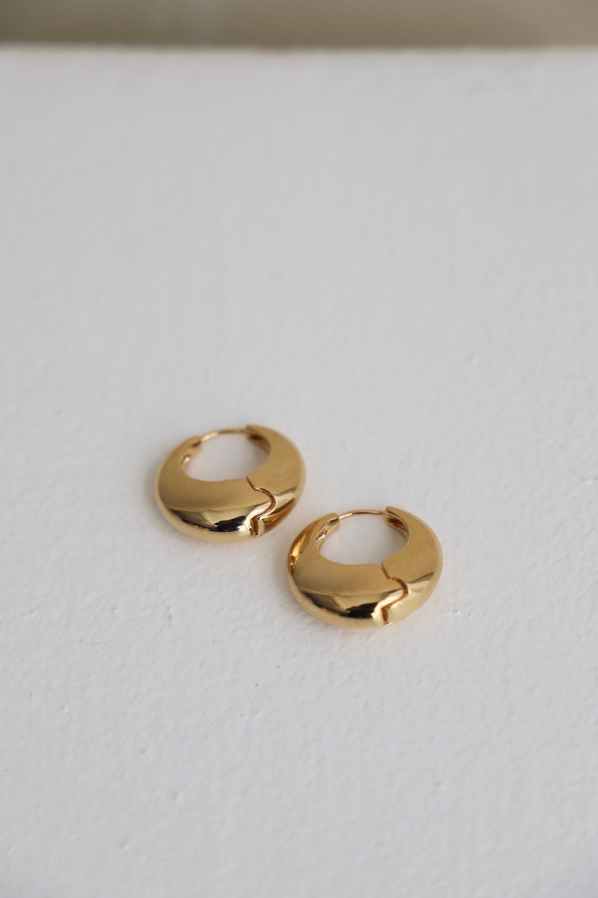 Amalfi Hoops Earrings for Women - 14K Gold Plated Dainty Huggie Hoops - Minimalist Everyday Jewelry for Casual & Formal Occasions