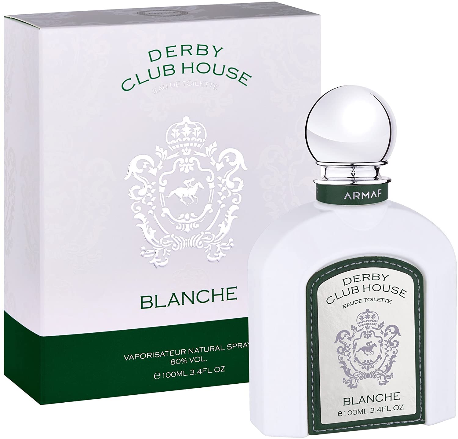 Armaf Derby Club House Blanche White 100ML EDT Spray for Men | Fresh & Elegant Cologne | Perfect for Daily Wear & Special Occasions