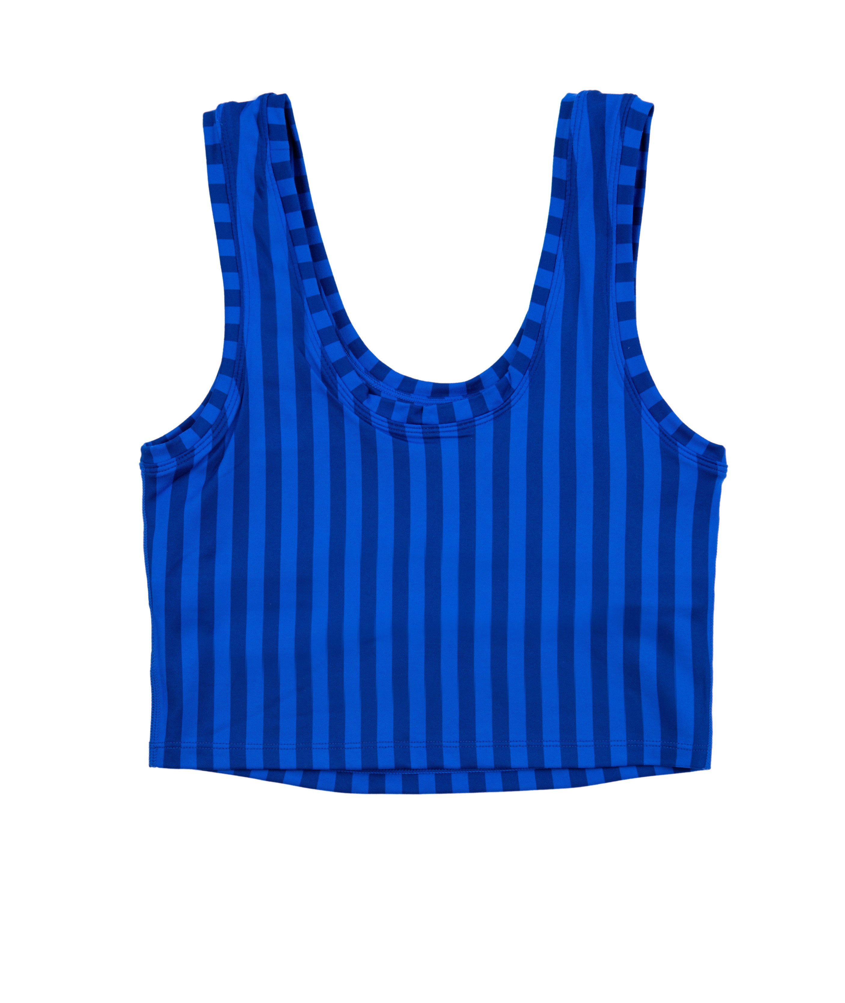 Terez Women's Cubs Chalk Stripe TLC Crop Top - Stylish Casual Summer Tee for Streetwear & Lounge Outfits