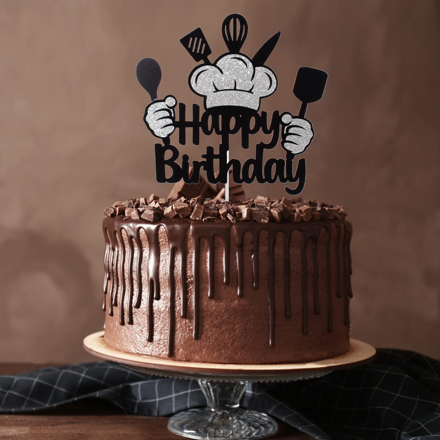 Professional Chef Birthday Cake Topper - Adorable Cooking-Themed Cake Decor for Boys & Girls - Perfect for Baker-Themed Parties, Cooking Birthday Celebrations & Culinary Classroom Events