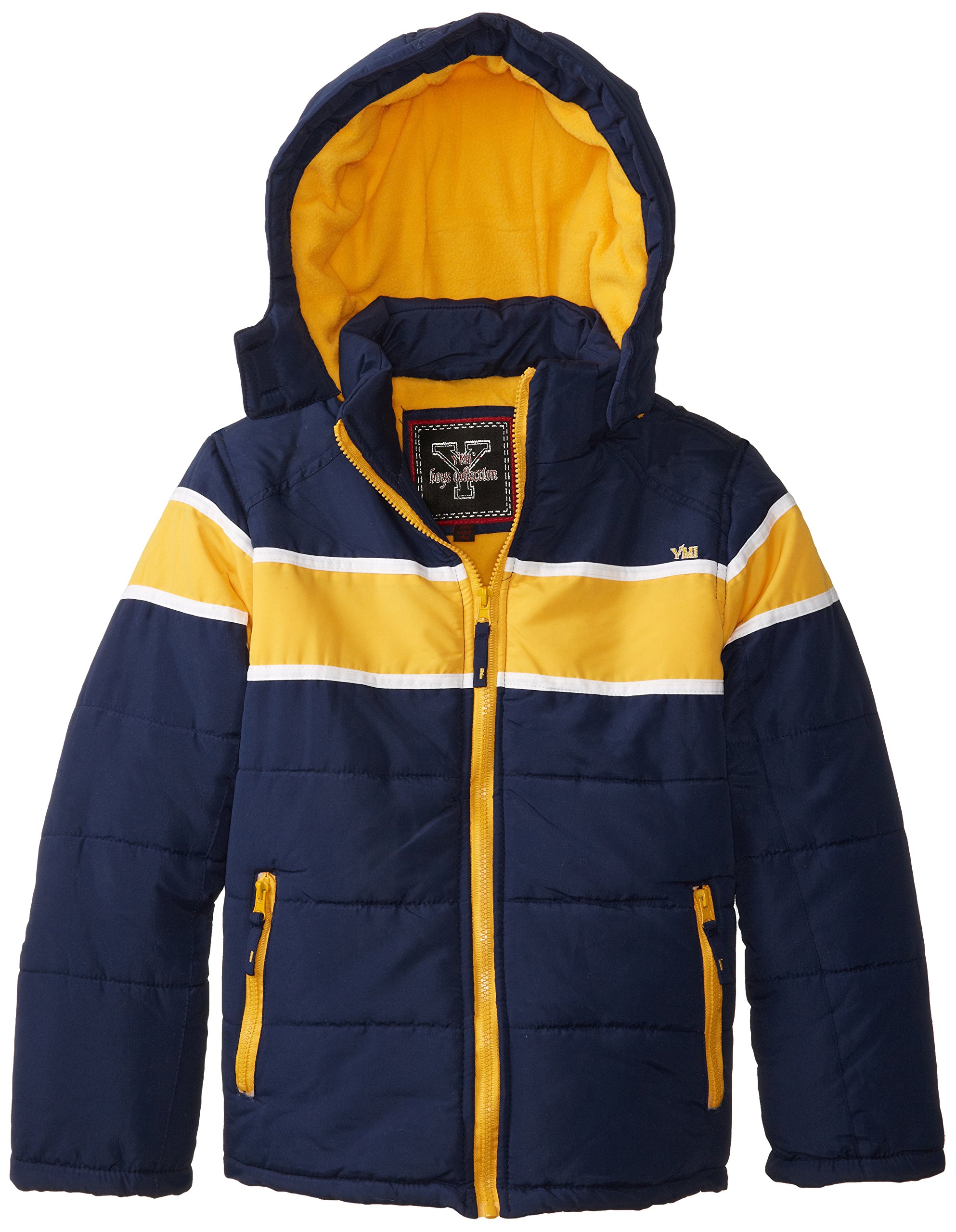YMI Boys Big Boys' Hooded Bubble Jacket - Warm Winter Puffer Coat for Kids Outdoor Activities, Snow Play & School Wear