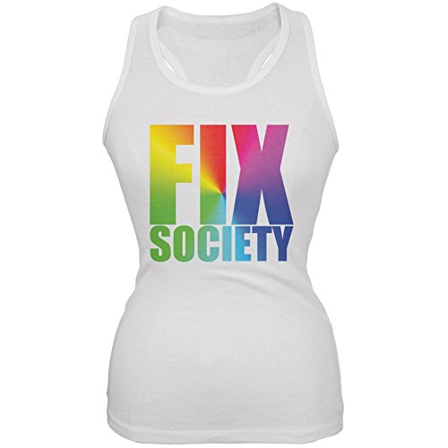 LGBT Pride Caitlyn Jenner White Soft Tank Top for Women - Comfortable Juniors Casual Wear for Pride Events & Everyday Outfits