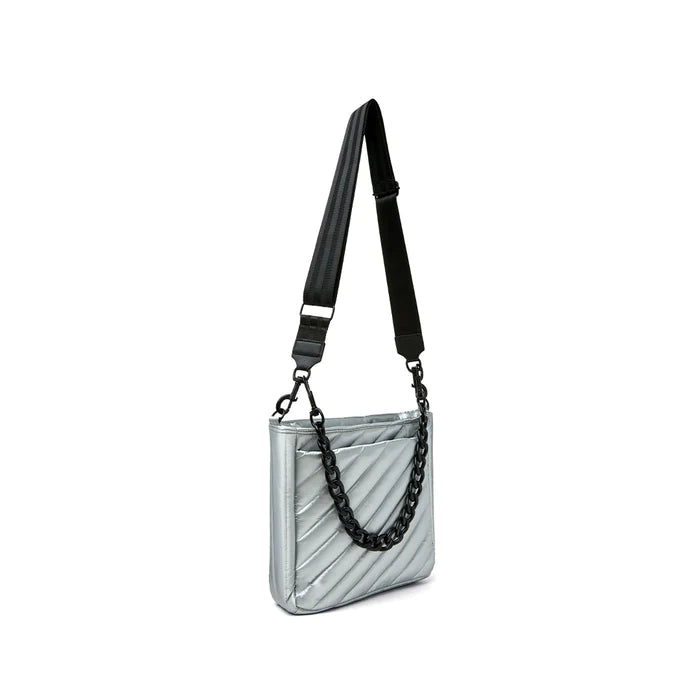 Think Royln Cloud Crossbody Tote Bag - Stylish Silver Shoulder Bag for Women | Perfect for Work, Travel & Everyday Use