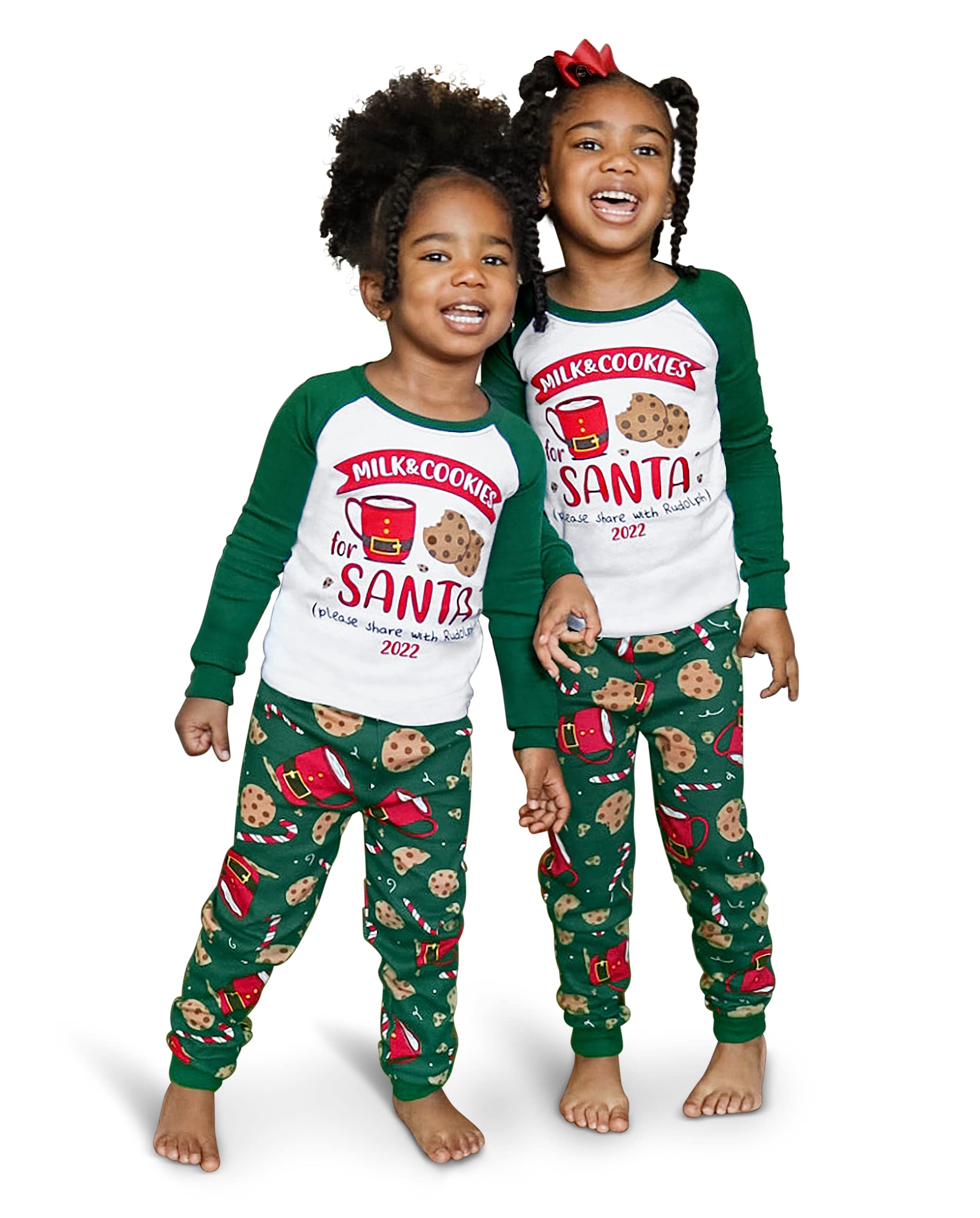 Kids' Christmas Pajama Sets - Family Matching Cotton Pajamas for Holiday Photos