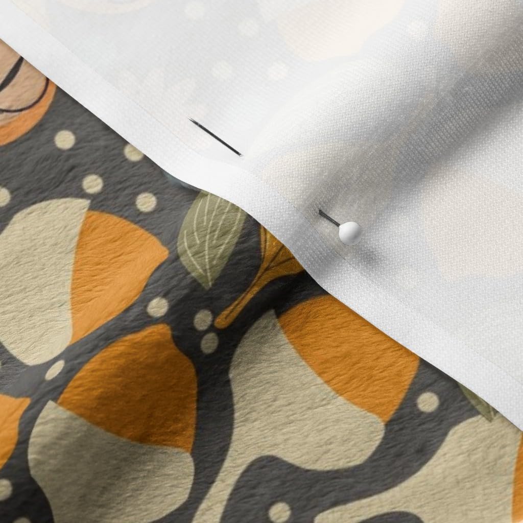 Autumn Botanical Floral Ditsy Printed Minky Fabric by The Yard - Soft Plush Material for Sewing Baby Blankets, Quilt Backing & DIY Home Decor - Perfect for Nursery, Crafts & Cozy Throw Blankets