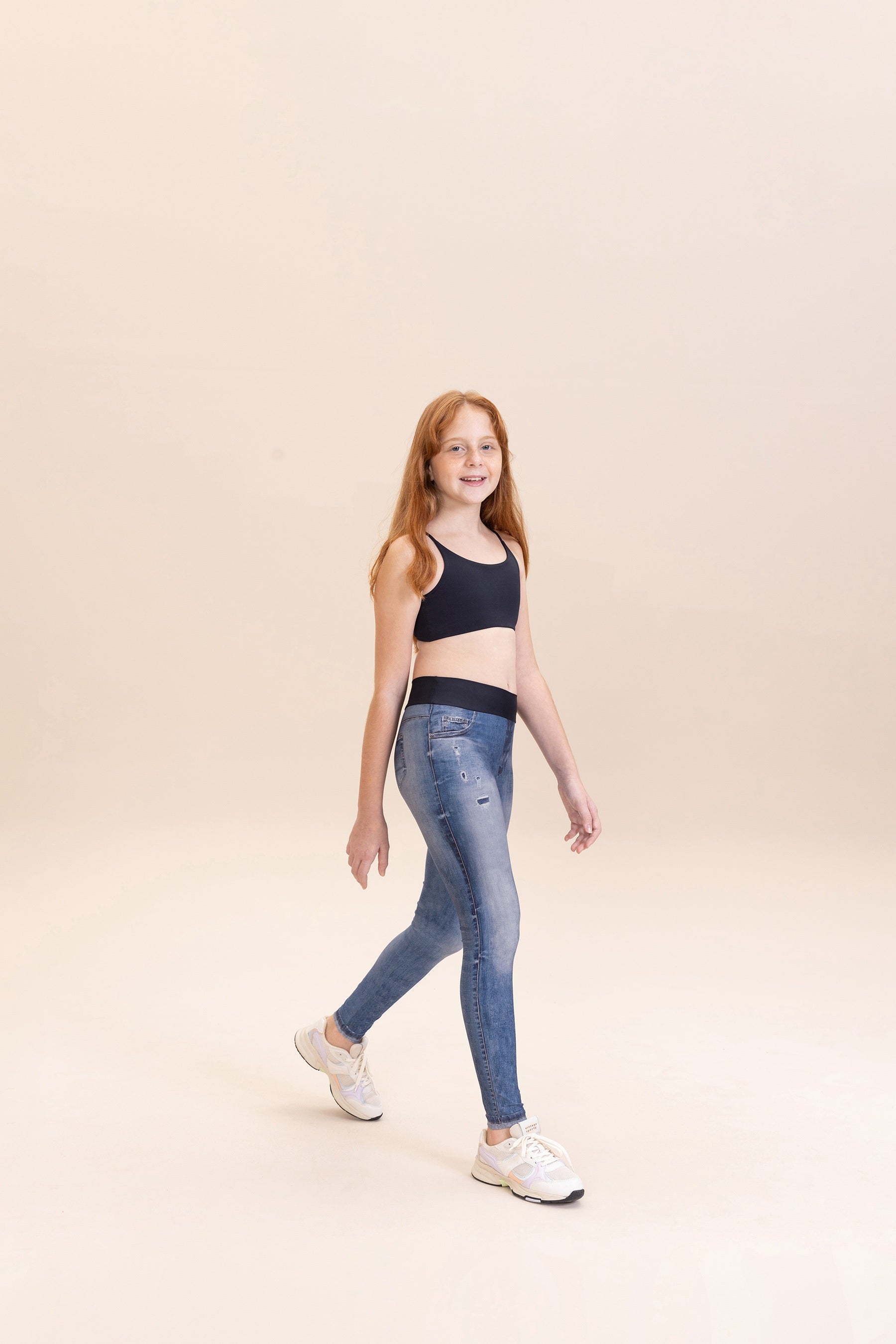 Kids Denim Leggings - Stretchy & Comfortable Basic Jeans for Girls & Boys - Perfect for Playtime, School & Everyday Wear