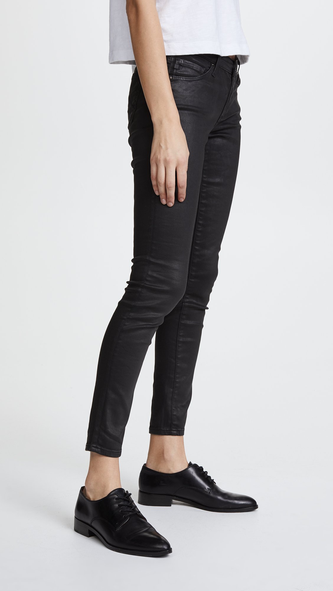 AG Adriano Goldschmied Women's High-Rise Ankle Skinny Jeans - Stretch Denim Leggings for Casual Wear & Everyday Comfort