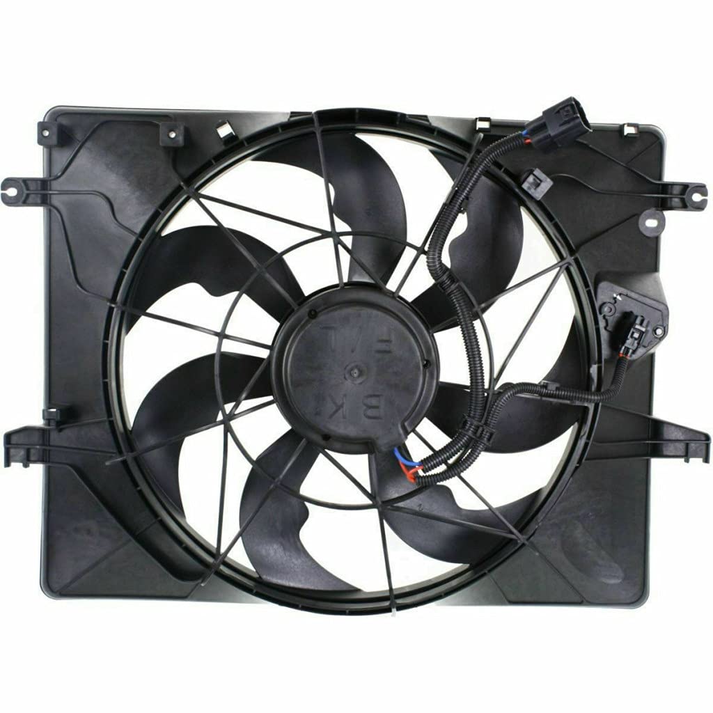 Hyundai Genesis Coupe Radiator Fan Replacement 2013-2014 | Compatible with 2.0L Engine | OEM Part # HY3115147 & 253802M500 | Cooling System Upgrade for Summer Driving & Performance Tuning