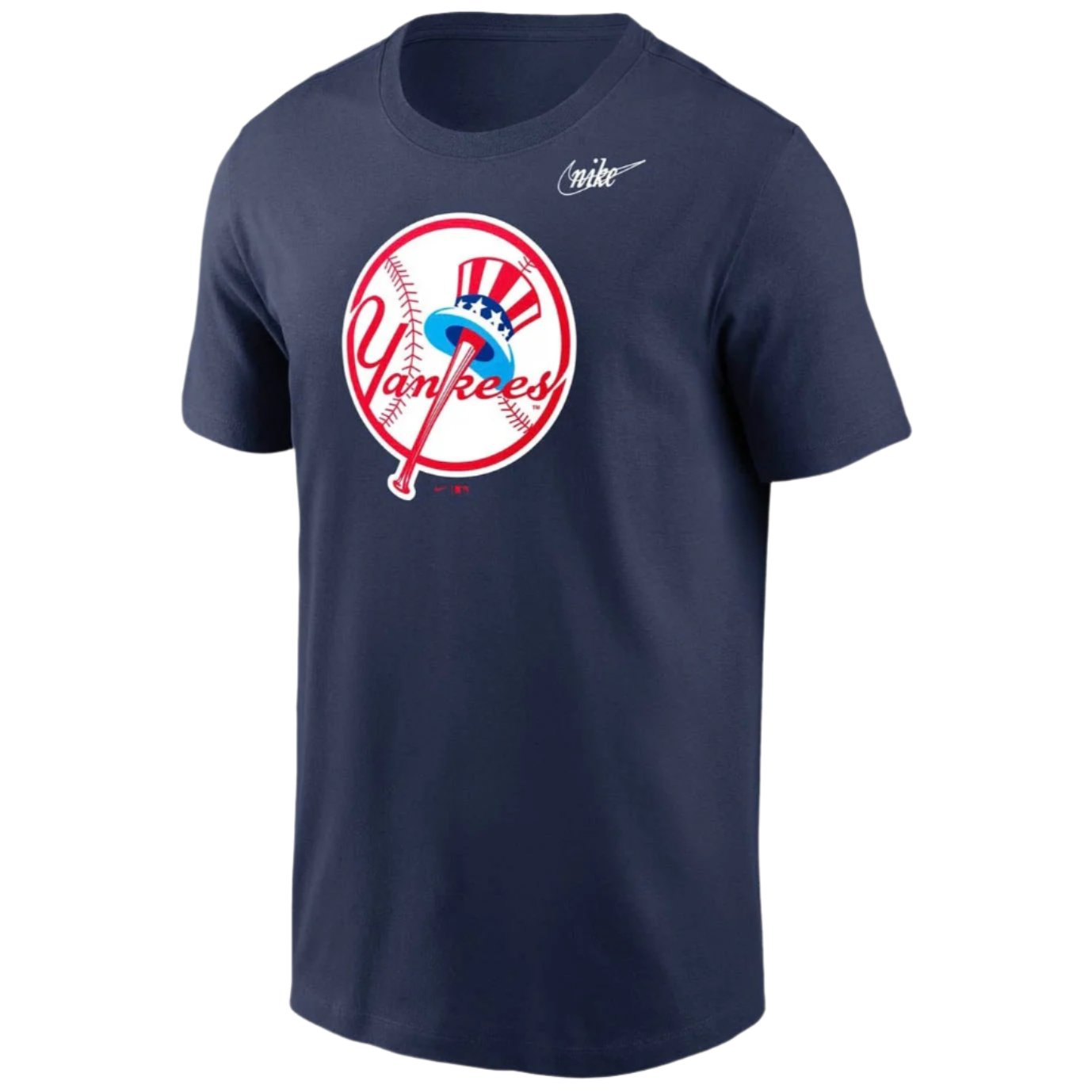 Nike X New York Yankees Navy Blue T-Shirt for Men - Official MLB Collaboration Tee - Perfect for Baseball Games, Casual Wear & Street Style