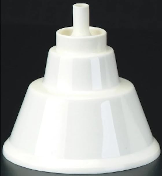 Autoclavable White Plastic Dental Dry Oral Funnel Cup II - Sterile Dental Care Supply for Dentists & Hygienists | Perfect for Dental Procedures, Teeth Whitening & Oral Examinations