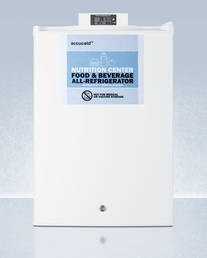 Accucold FF31L7NZ Compact Commercial Refrigerator - NSF Approved Nutrition Center Series for Restaurants, Cafes & Medical Facilities