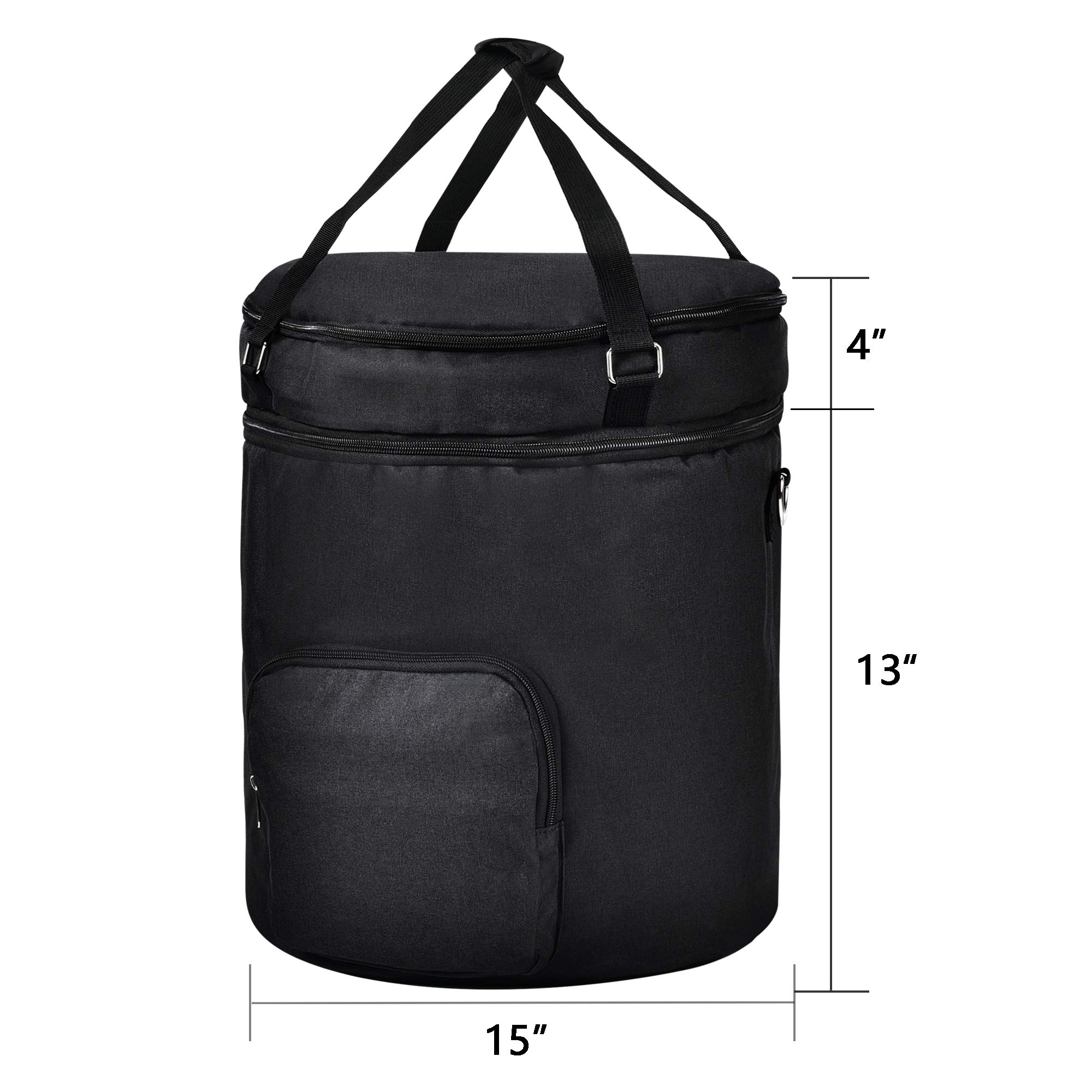 **8 QT Instant Pot Pressure Cooker Travel Tote Bag - 2 Compartments Storage Case for Cooker Accessories & Kitchen Appliances (Enclosed Bottom, Black) - Perfect for Travel, Picnics & Organized Kitchen Storage**