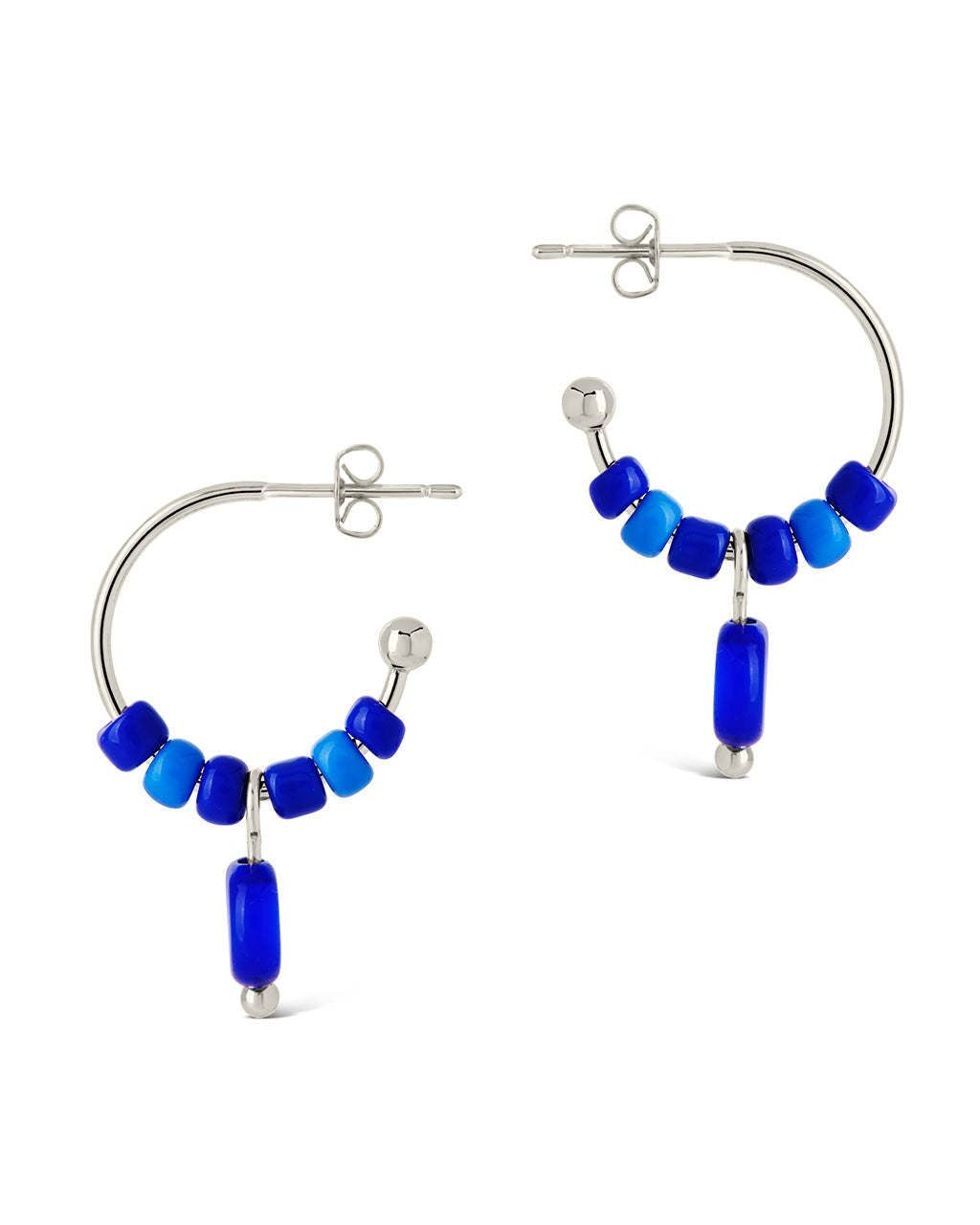 Sibyl Evil Eye Beaded Hoop Earrings for Women - Stylish Protection Jewelry for Everyday Wear, Gift for Her, Boho Chic Accessories for Parties & Travel