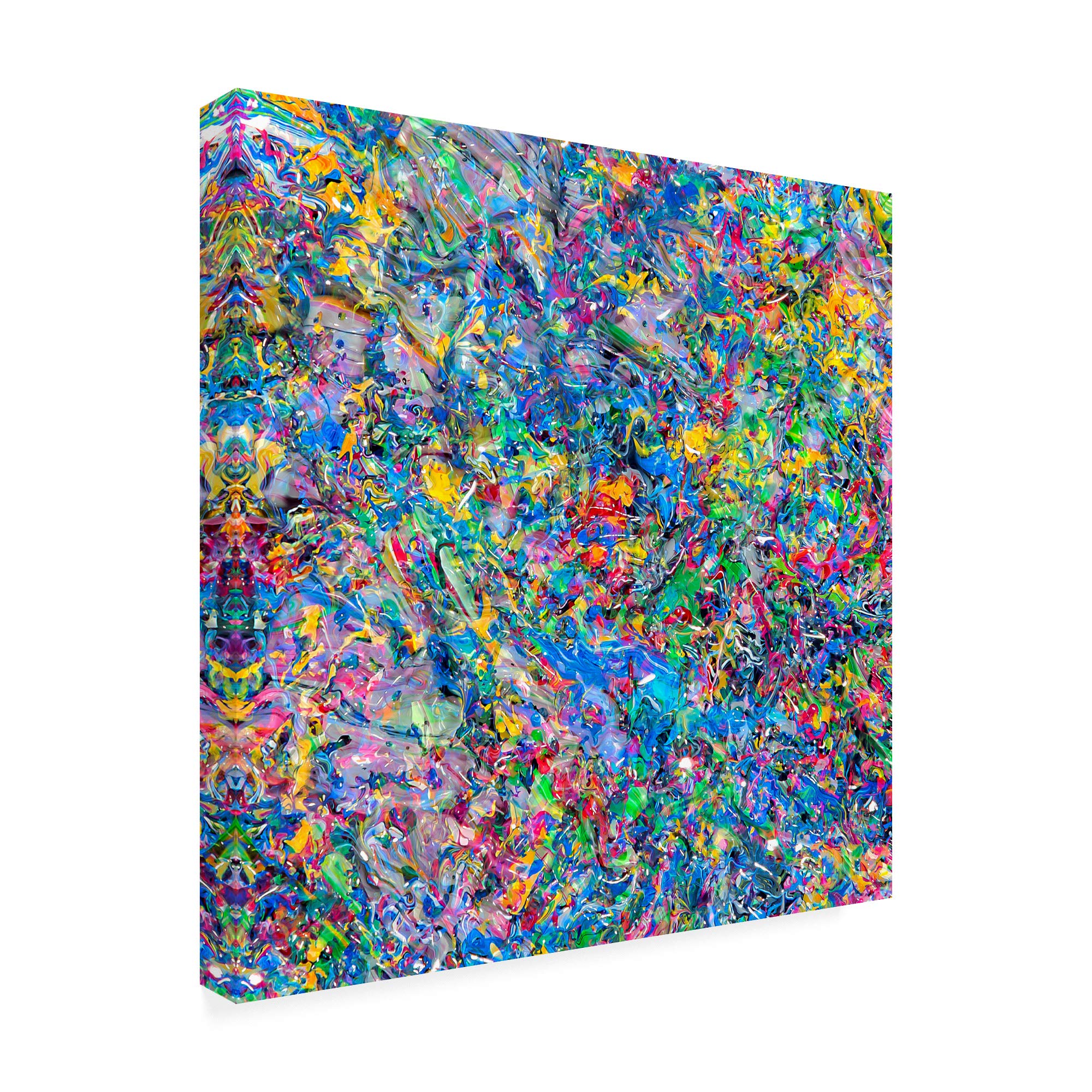 Mark Lovejoy Abstract Splatters 2 Painting - 18x18 Inch Modern Wall Art for Living Room, Bedroom & Office Decor | Trademark Fine Art