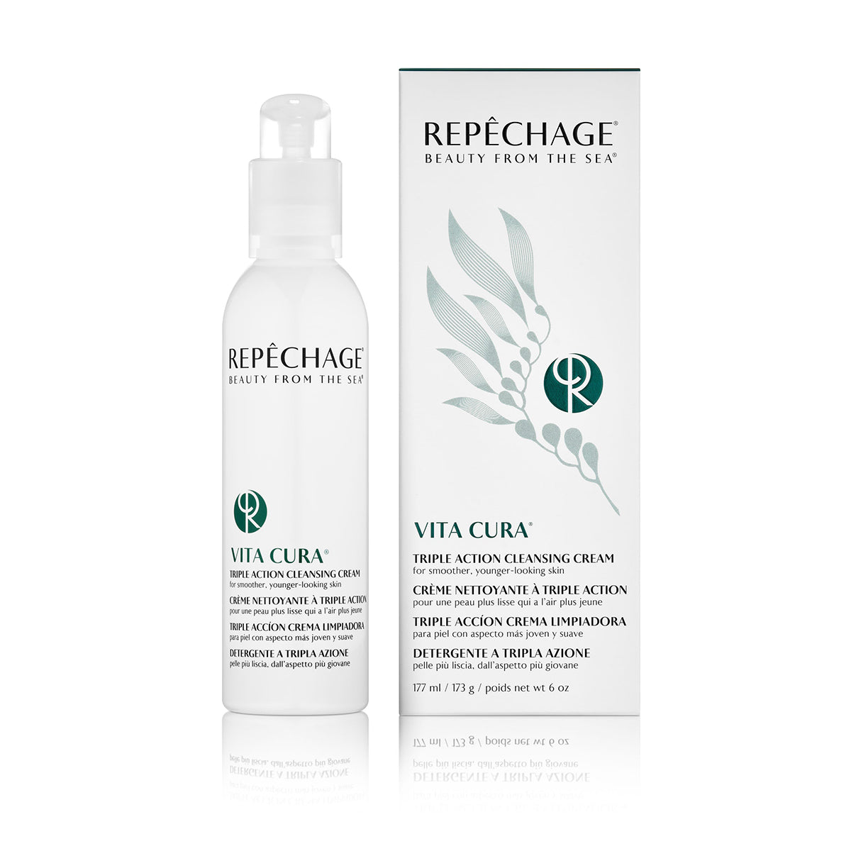 Vita Cura® Triple Action Cleansing Cream - Deep Pore Facial Cleanser for Acne, Blackheads & Oily Skin | Gentle Exfoliating & Hydrating Face Wash | Perfect for Daily Skincare Routine & Travel