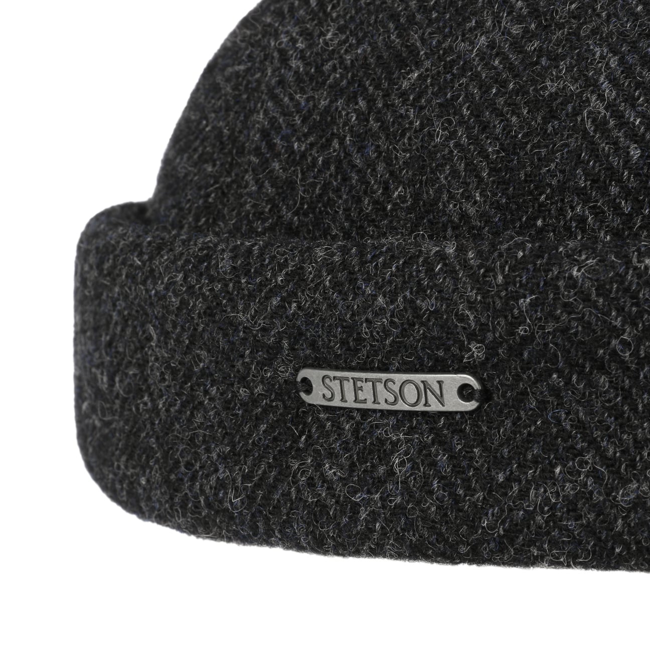 Stetson Lavoy Herringbone Wool Docker Hat for Men - Classic Winter Beanie for Outdoor Activities, Hiking, and Casual Wear