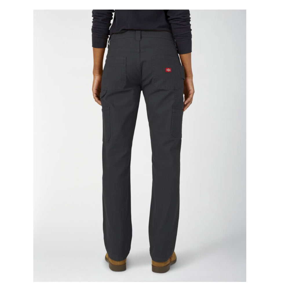 Dickies Stretch Duck Women's Carpenter Work Pants FD2700 - Durable & Comfortable Black Workwear for Construction, Woodworking & DIY Projects
