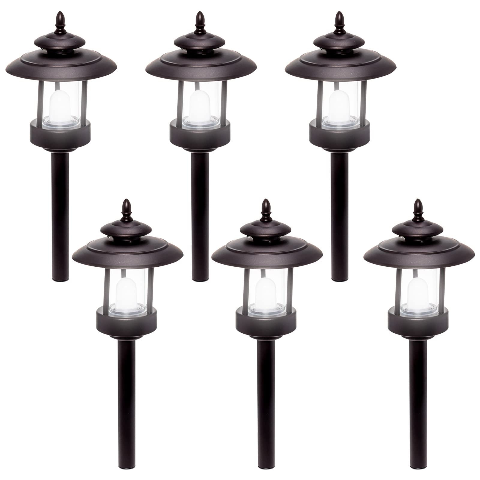Westinghouse LED Pathway Lights - 100 Lumen Low Voltage Outdoor Lighting (6 Pack) for Garden & Walkway