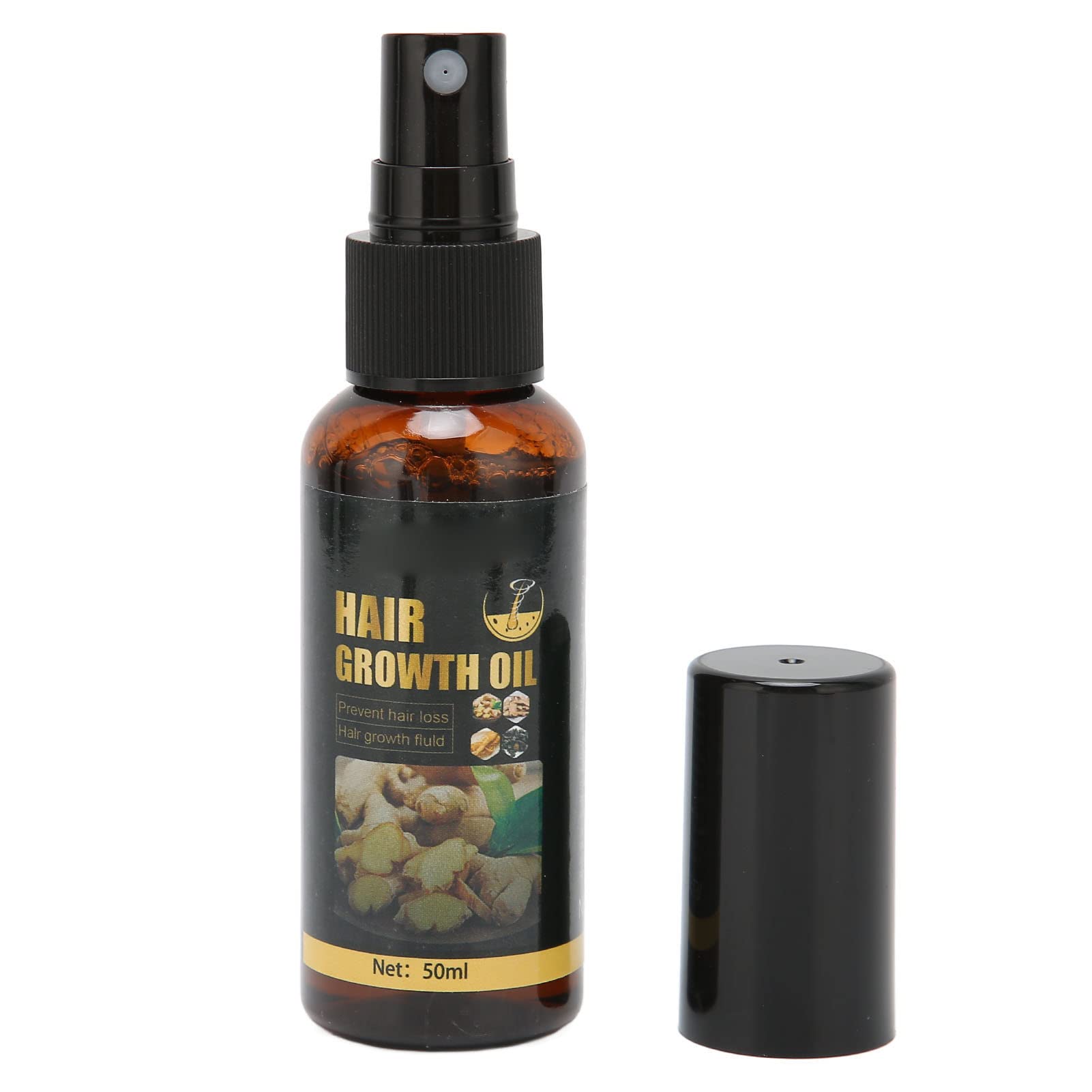 Natural Hair Growth Oil for Thicker & Stronger Hair - 50ml Bottle for Home & Travel - Promotes Healthy Scalp & Reduces Hair Loss - Perfect for Daily Use & On-the-Go Hair Care