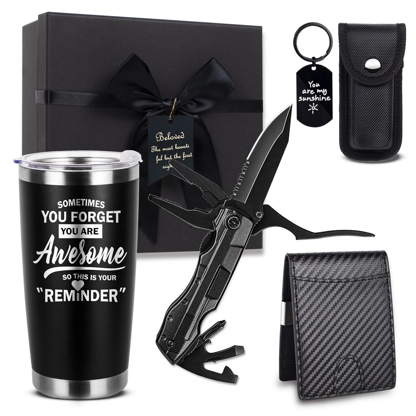 Funny Birthday & Christmas Gift Set for Men - Tumbler & Multitool Combo for Dad, Husband, Boyfriend, Brother, Son, Grandpa | Perfect for Father's Day, Anniversary & Special Occasions | Great for Office, Travel & Outdoor Adventures