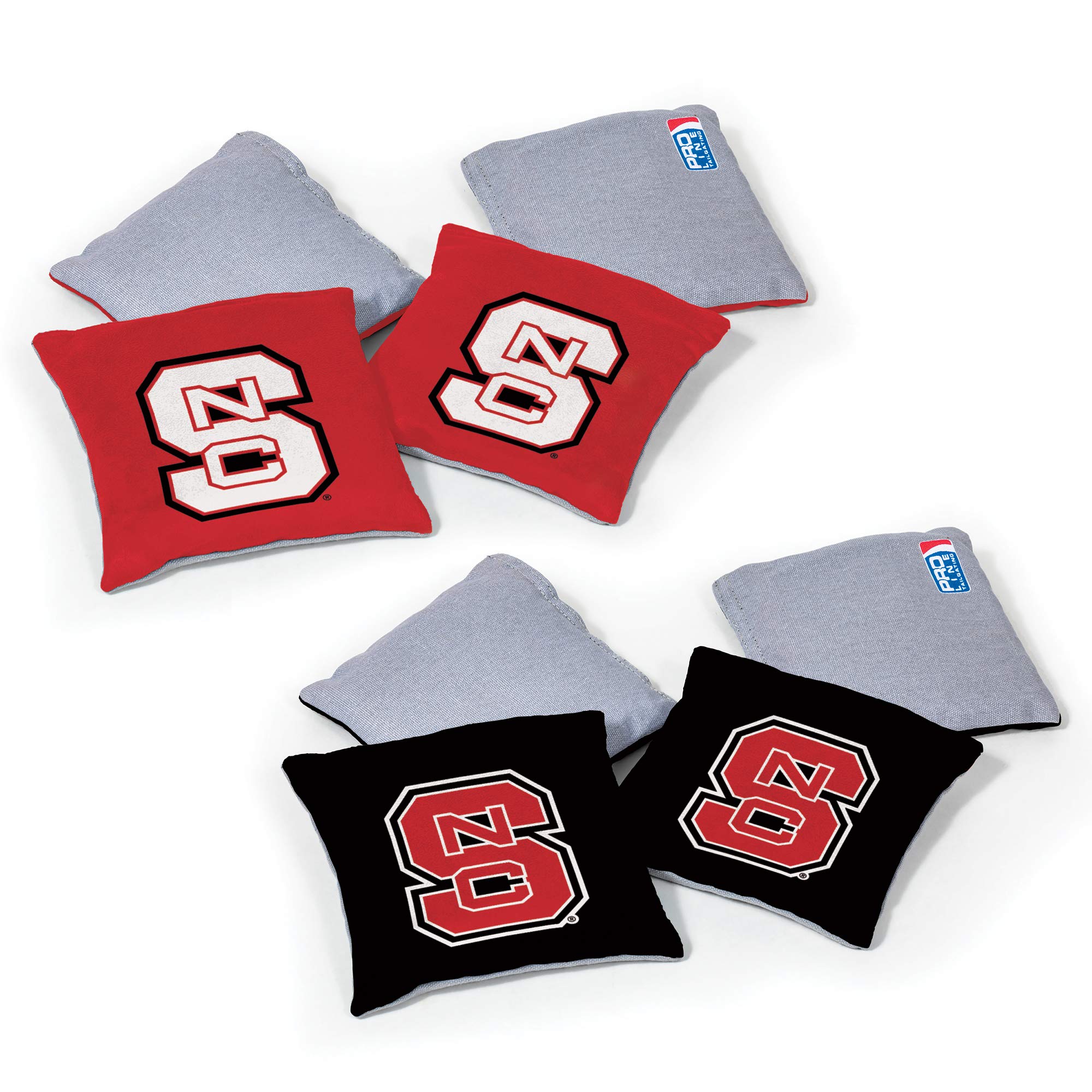 Wild Sports NCAA College Dual Sided Cornhole Bean Bags - Set of 8 Premium Toss Bags for Outdoor Games, Tailgating, Backyard Parties & College Sports Events