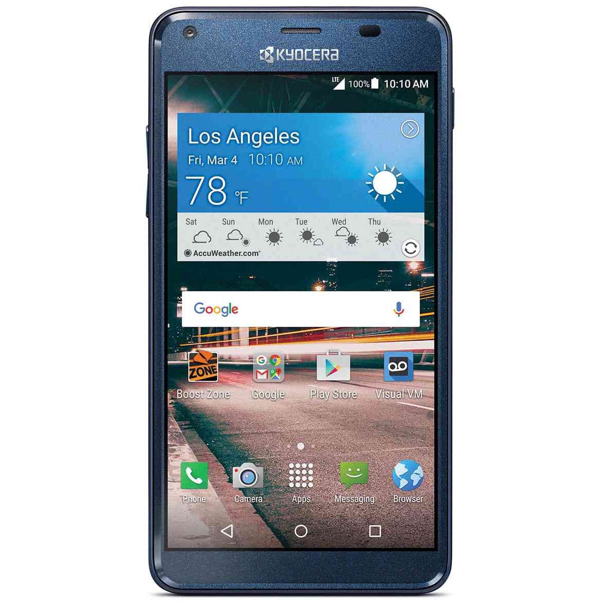 Kyocera Hydro Reach 8GB Waterproof Smartphone for Boost Mobile CDMA - Perfect for Outdoor Adventures, Water Sports & Rugged Use
