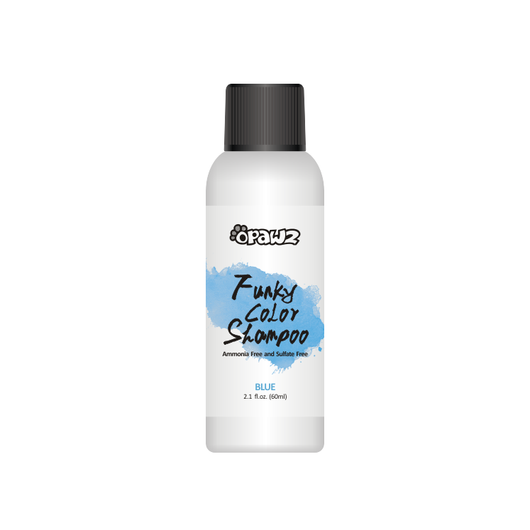 OPAWZ Funky Color Pet Shampoo - 60ml (FC01) for Dogs & Cats - Vibrant Temporary Hair Dye for Grooming, Shows & Creative Styling