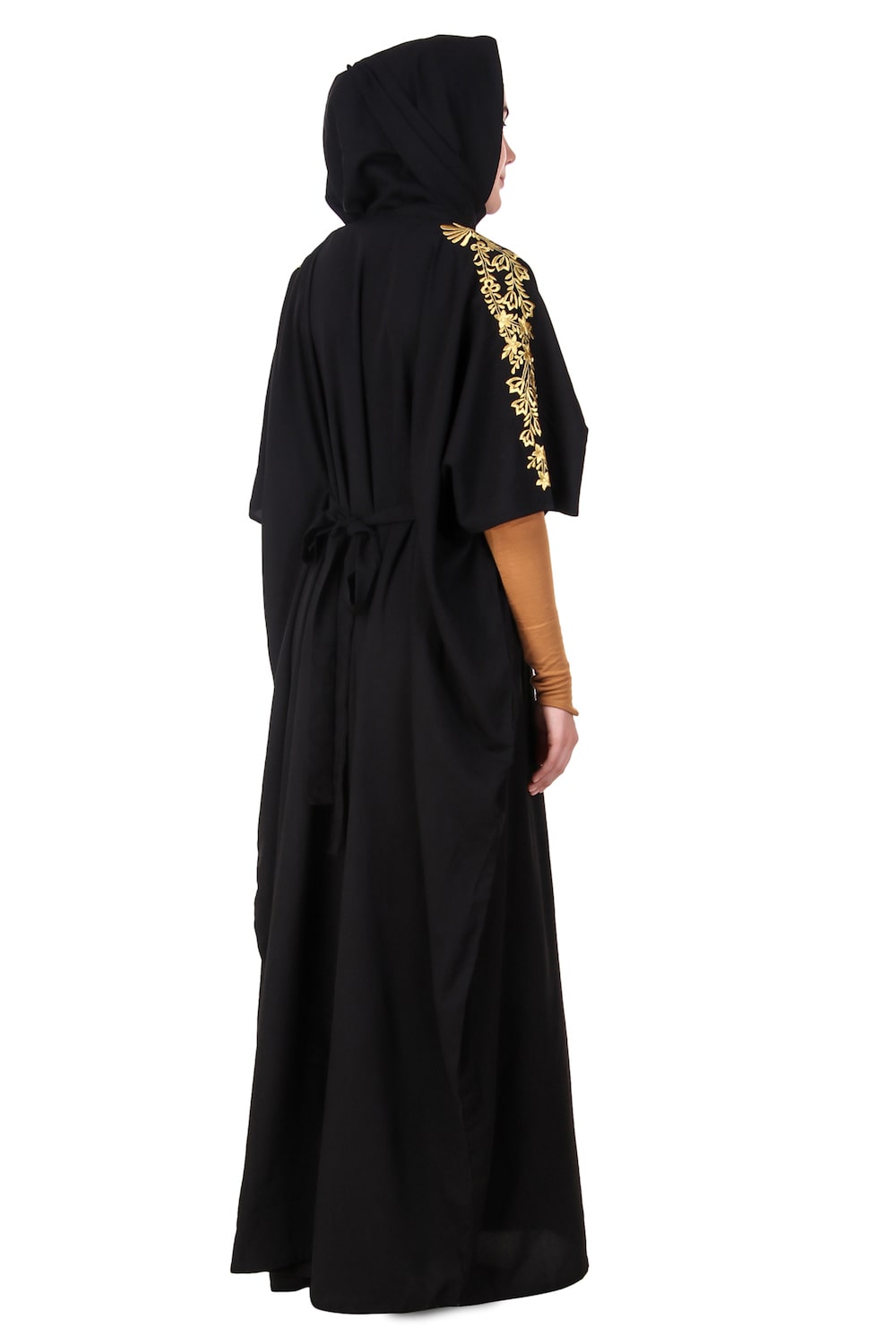 Embellished Floral Sleeve Kaftan Dress for Women - Boho Chic Beach Cover Up, Pool Party, Vacation & Summer Outfit