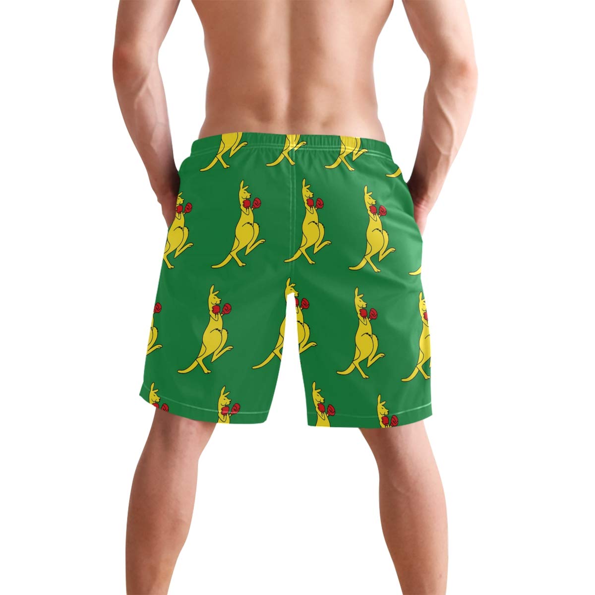 **Men's Quick Dry Swim Trunks - Lightweight Board Shorts with Drawstring for Swimming, Surfing & Beach Activities**