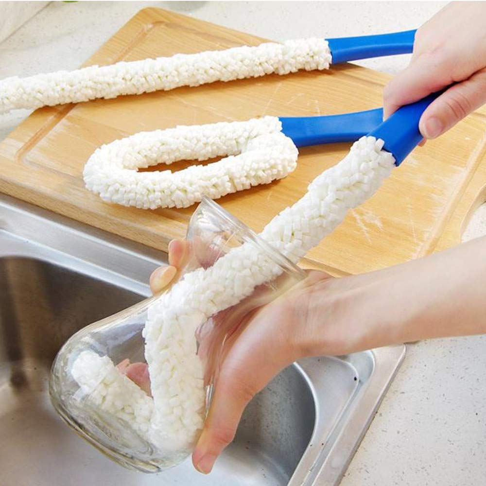 3D Flexible Multi-Function Cup Brush for Wine Glass, Bottle & Kitchen Cleaning