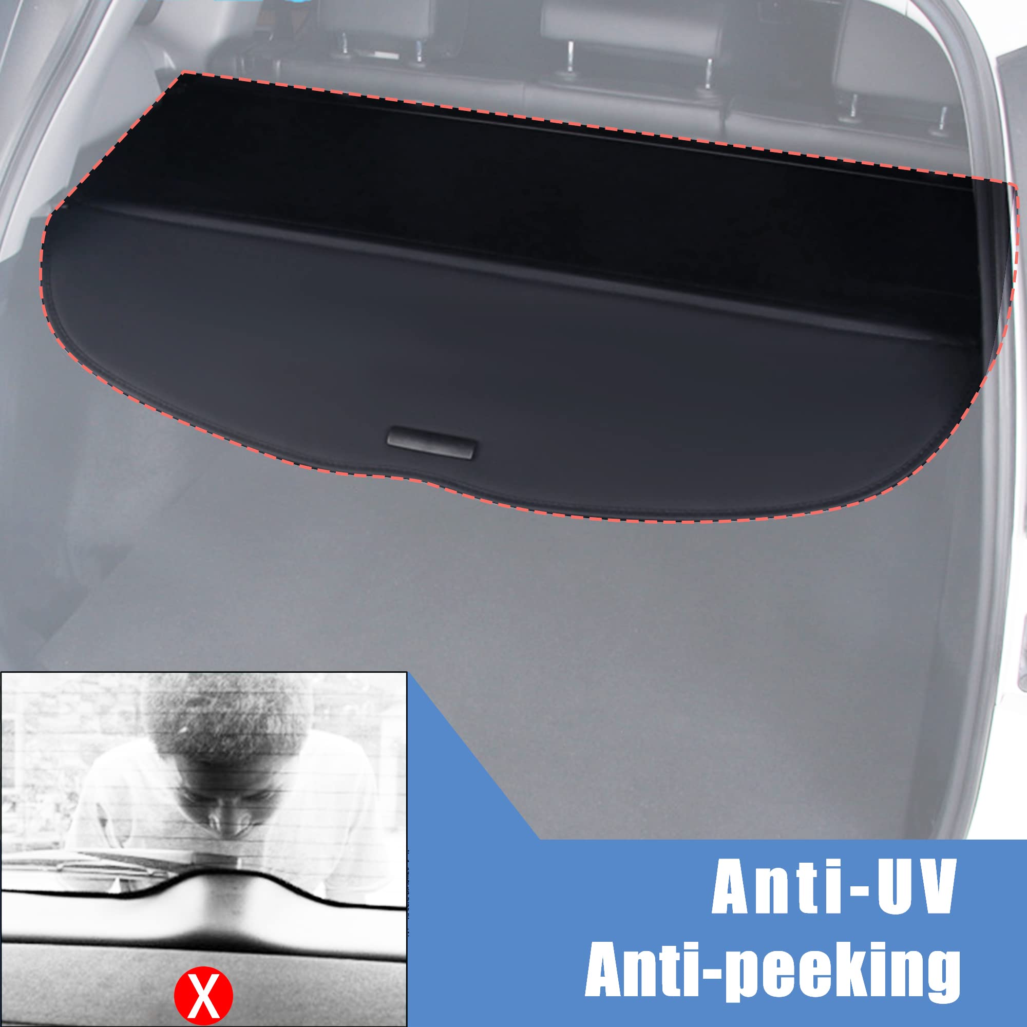 AUXKO Retractable Cargo Cover for Honda CRV 2023-2025 (Including Hybrid) - Trunk Luggage Security Shade, Privacy Screen for CR-V 2023 2024 2025 Models - Anti-Peeping Protection for Your Valuables | Perfect for Road Trips, Shopping & Outdoor Adventures