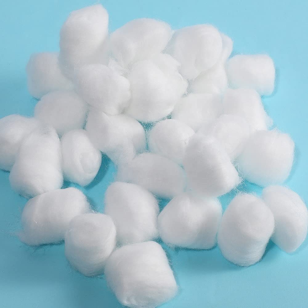 Soft Cotton Balls for Face - 50pcs Pure White Makeup Remover Pads for Nail Polish, Oil, Lotion & Powder Application | Gentle Skincare & Beauty Essentials | Perfect for Daily Makeup Removal & Skincare Routine