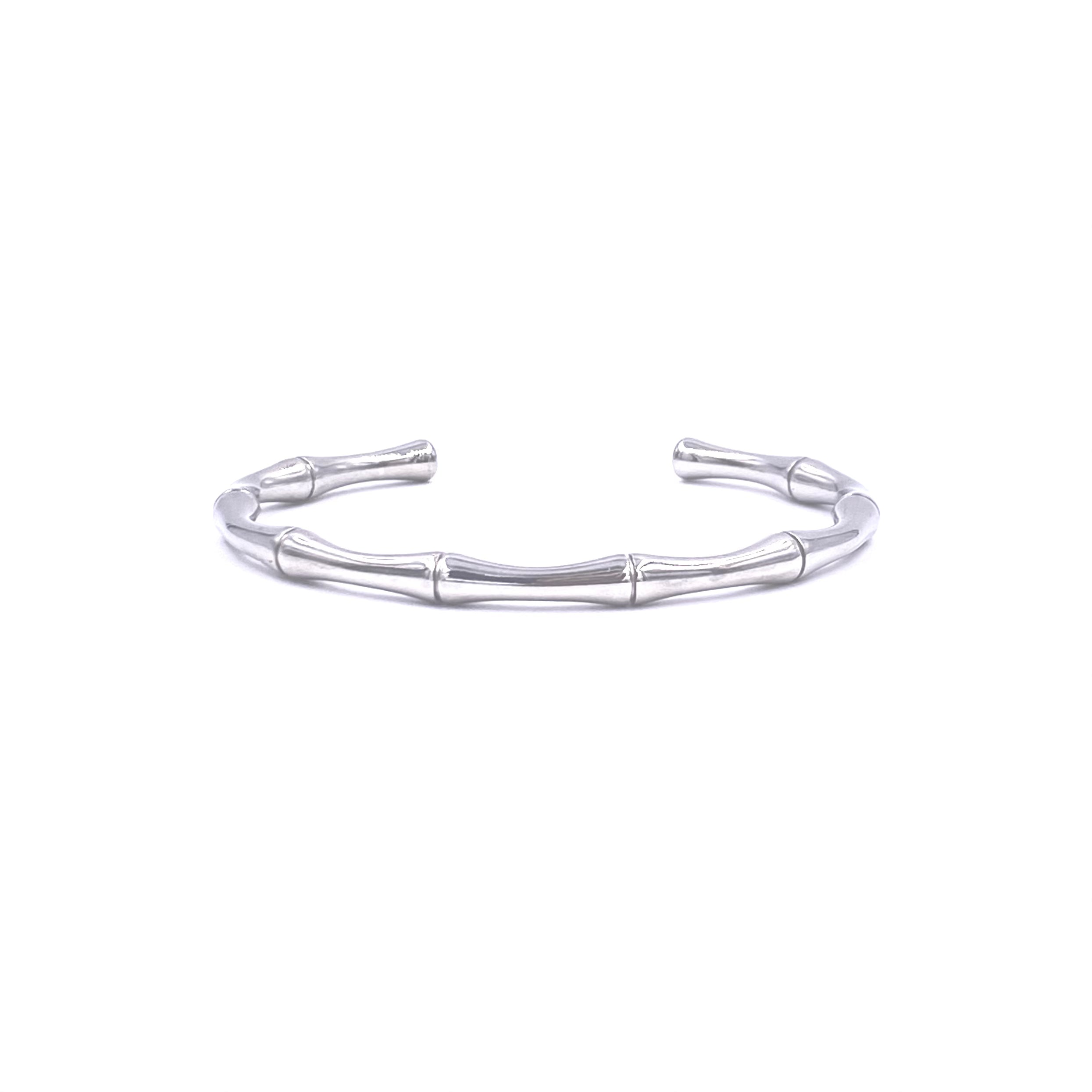 Ashley Gold Stainless Steel Bamboo Design Bangle Bracelet for Women - Elegant Fashion Jewelry Gift for Birthday, Anniversary & Special Occasions