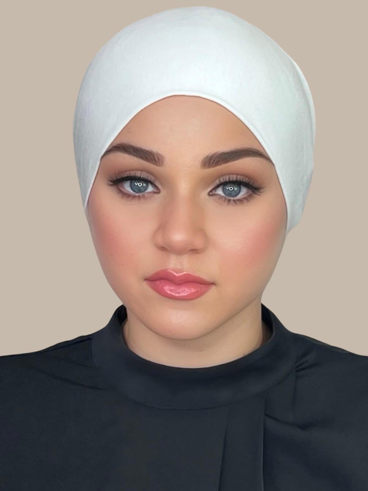 Premium Underscarf Tie Back in Off White - Perfect for Hijab, Head Covering & Modest Fashion