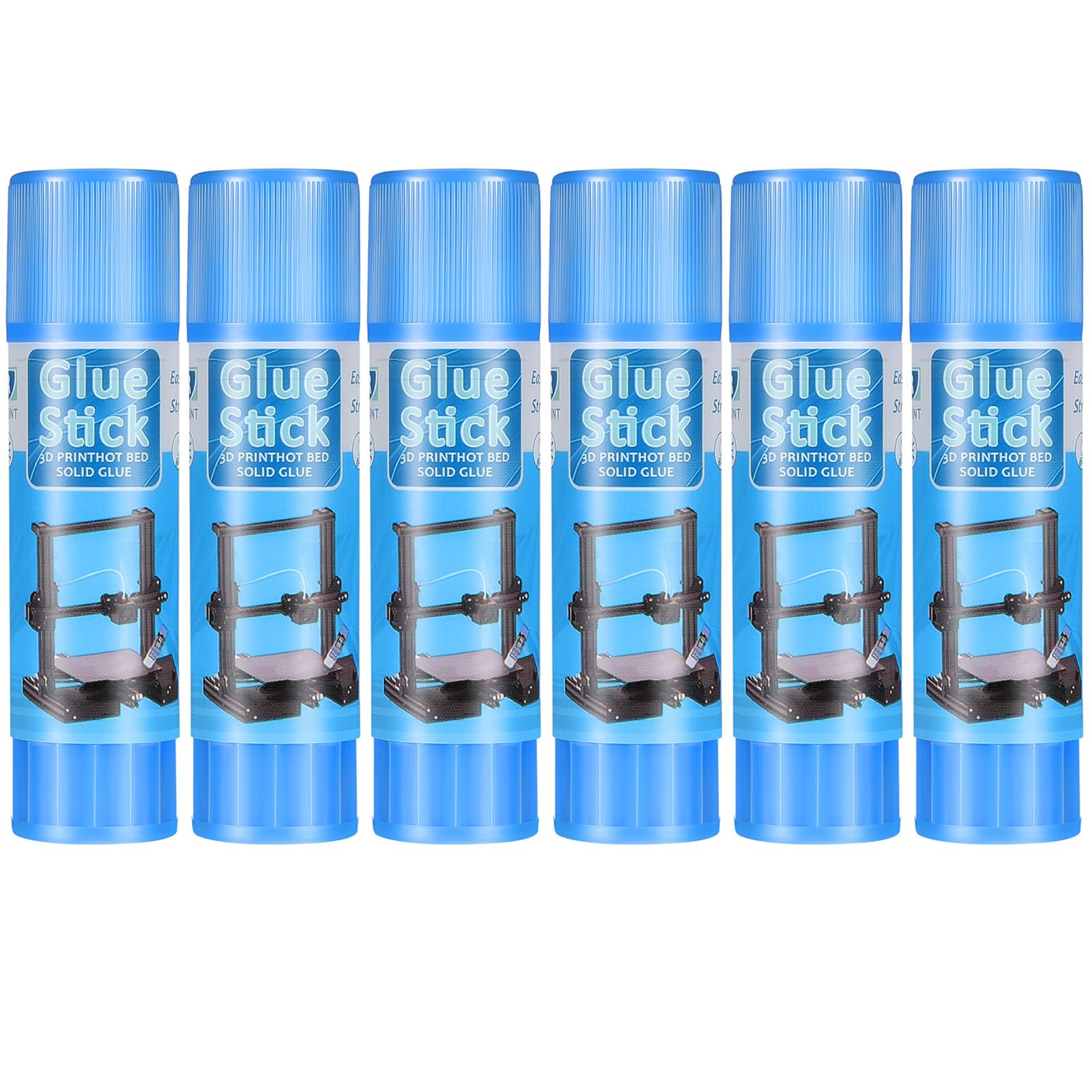 Outus 3D Printer Glue Sticks - 6 Pack PVP Solid Adhesive for 3D Printing Bed - Perfect for Removing Prints & Improving First Layer Adhesion - Ideal for PLA, ABS, PETG Filaments in Home & Office 3D Printing