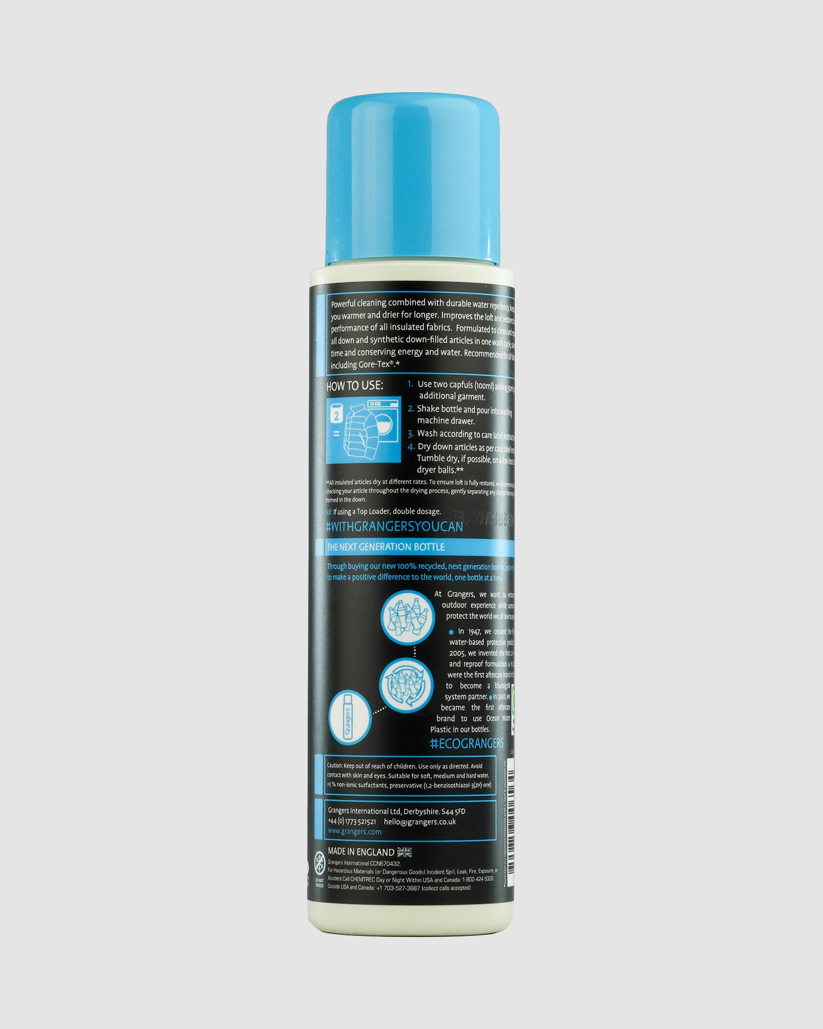 Grangers 2 in 1 Wash + Repel Waterproofing Solution for Outdoor Gear - Cleans & Restores Water Resistance for Jackets, Tents & Hiking Equipment