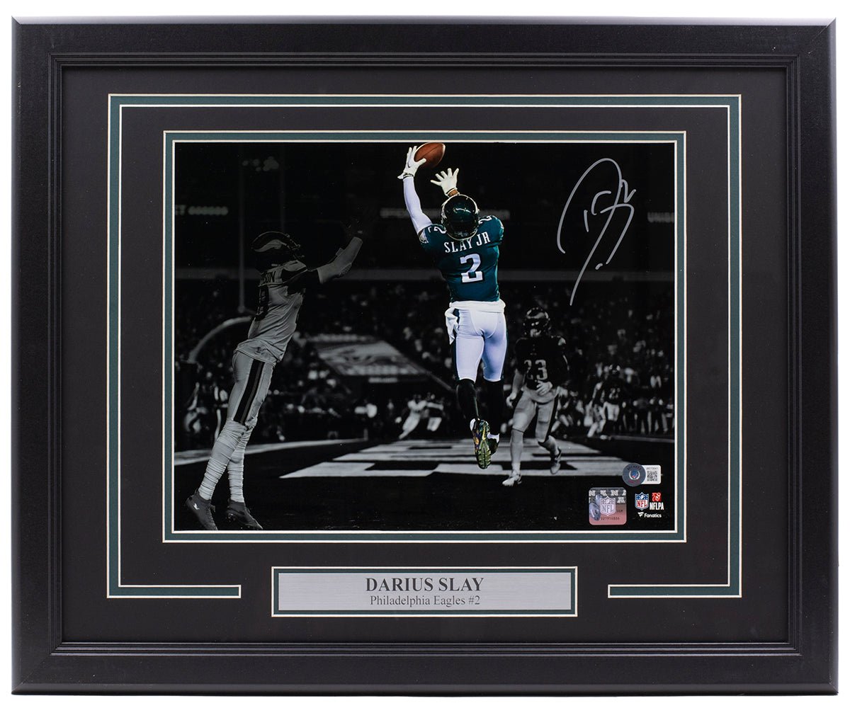Darius Slay Autographed Signed Framed Philadelphia Eagles 11x14 Football Photo - Perfect for Eagles Fans, Sports Memorabilia Collectors & Man Cave Decor