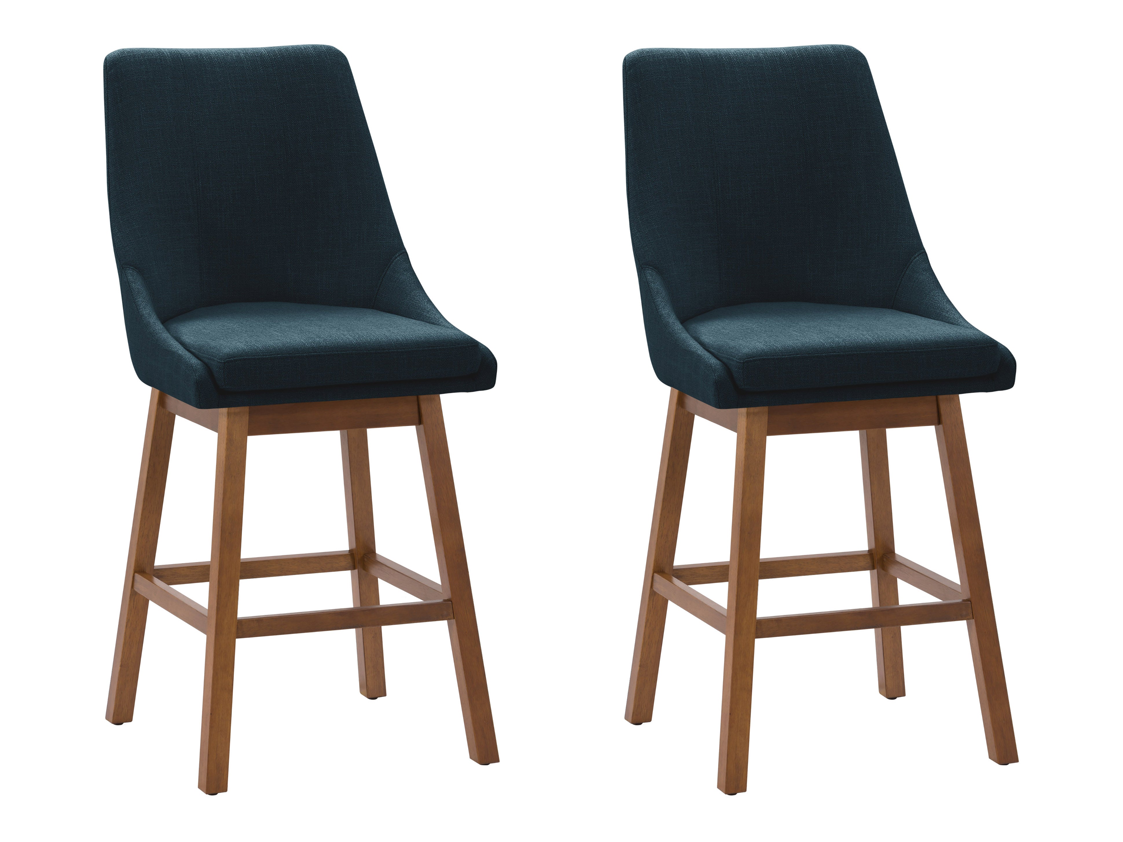Modern Bar Stools for Kitchen Island, Counter Height & Home Bar - Adjustable Swivel Barstools with Back Support - Comfortable & Stylish Bar Chairs for Dining, Living Room & Entertainment Areas