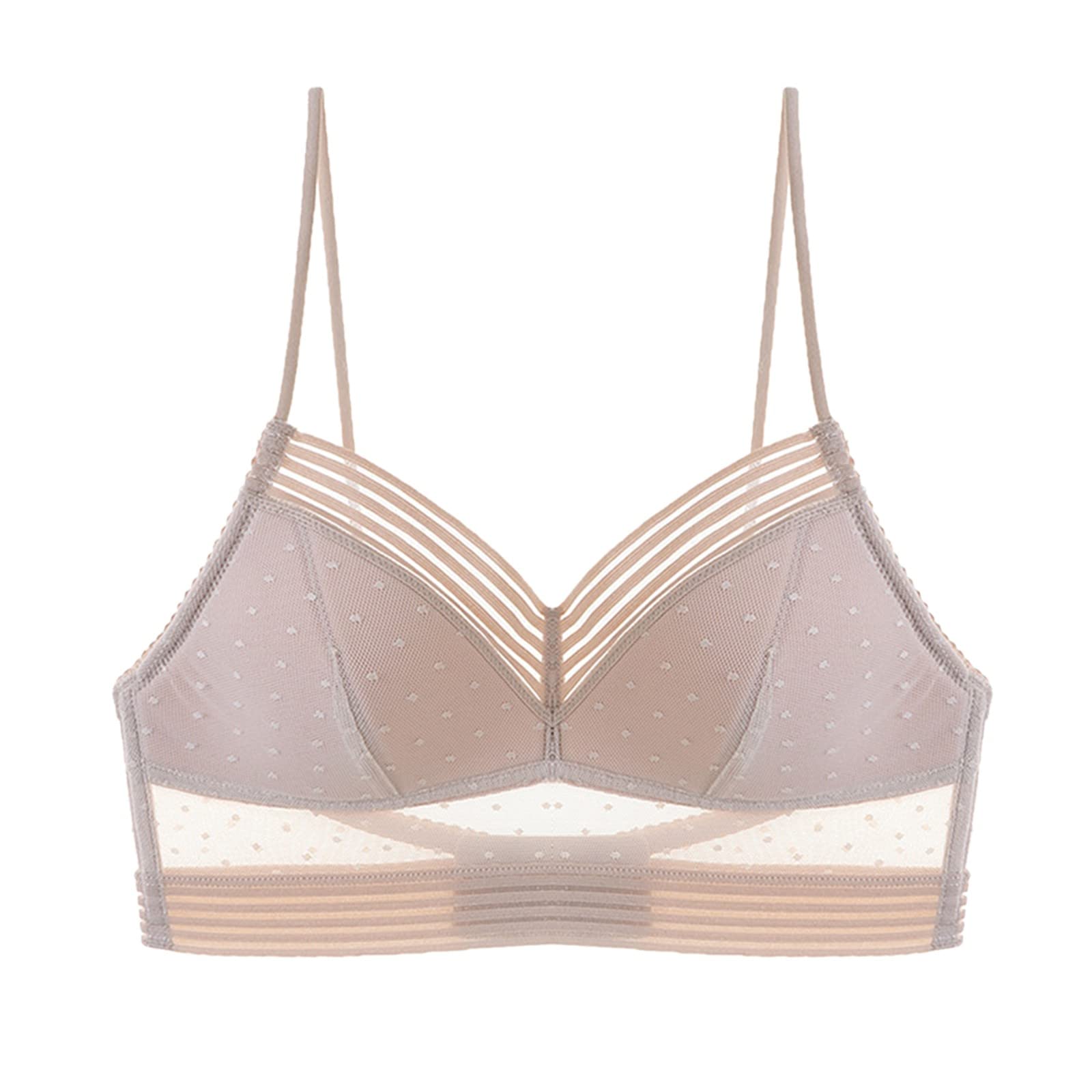 Women's Push Up Full Coverage Wireless Lace Bralette - Sexy Backless Comfortable Bra for Everyday Wear & Special Occasions