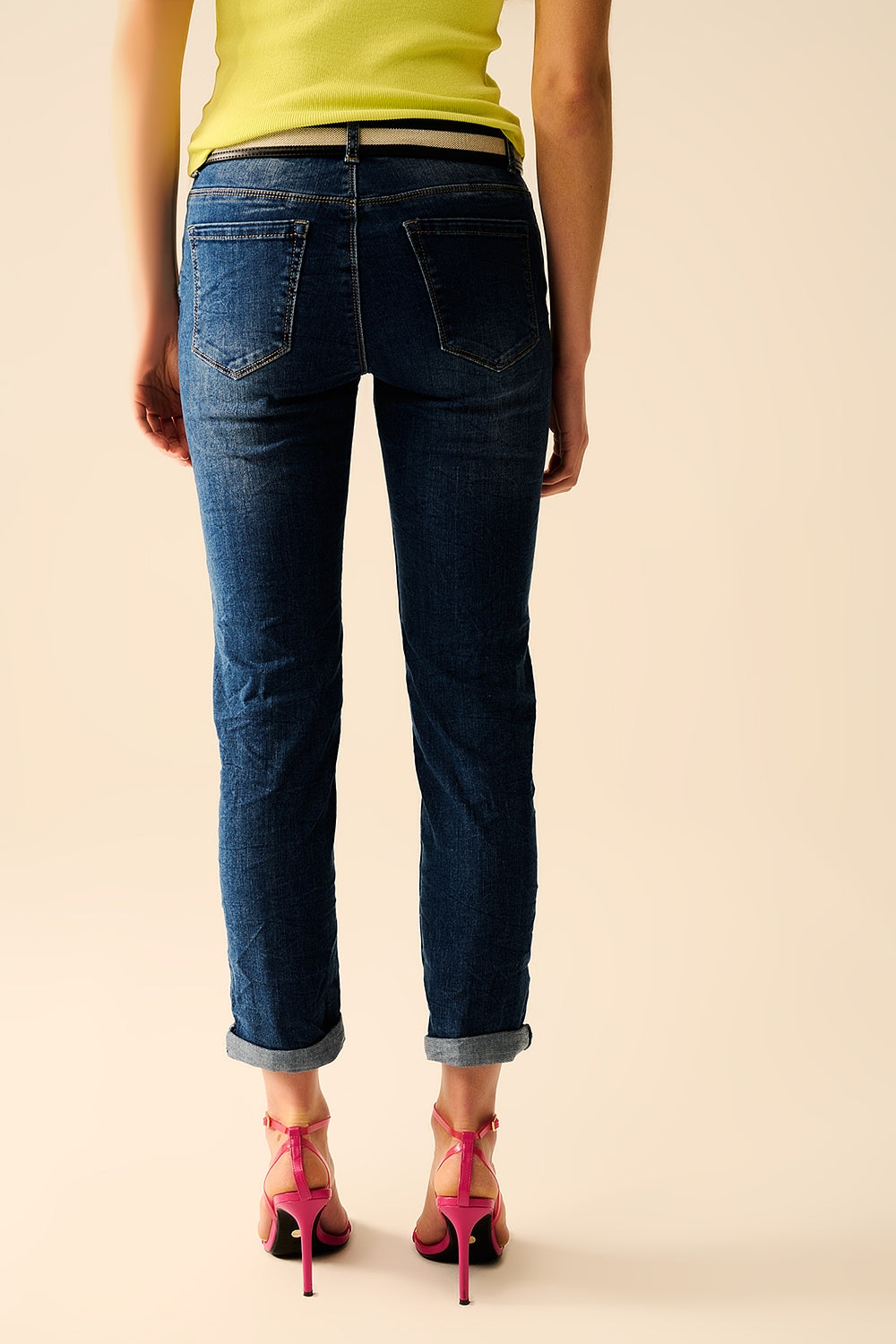 Super Stretch Medium Wash Skinny Jeans for Women - High Waist Slim Fit Denim Pants for Casual Wear & Everyday Outfits