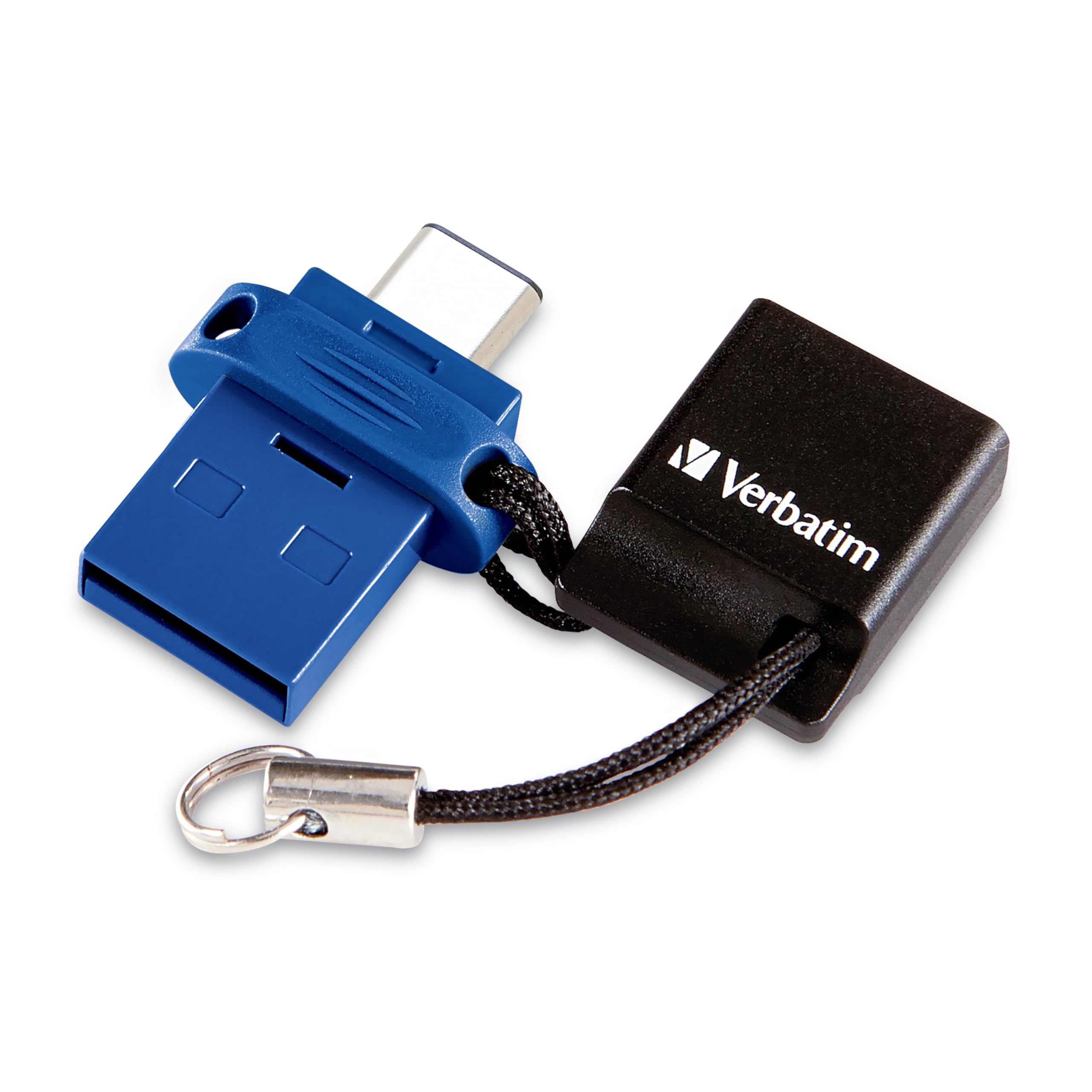Verbatim VER99154 32GB Store 'n' Go Dual USB Flash Drive - USB-C & USB-A Compatible - Blue - Perfect for Phones, Laptops & File Transfers