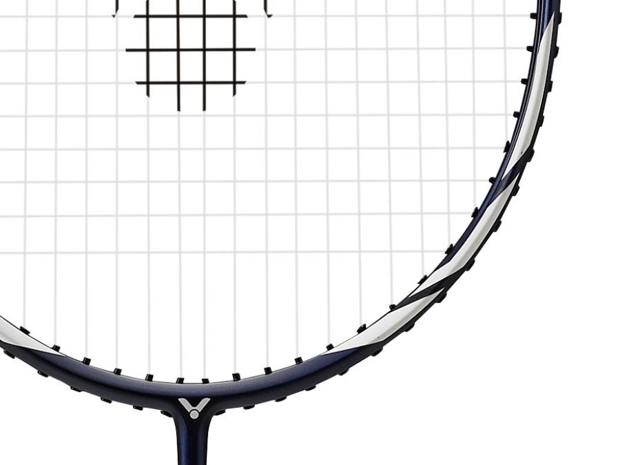 Victor Auraspeed 11B Strung Badminton Racket - Lightweight Carbon Fiber Badminton Racquet with High Tension String (Blue) - Perfect for Professional Players & Competitive Tournaments
