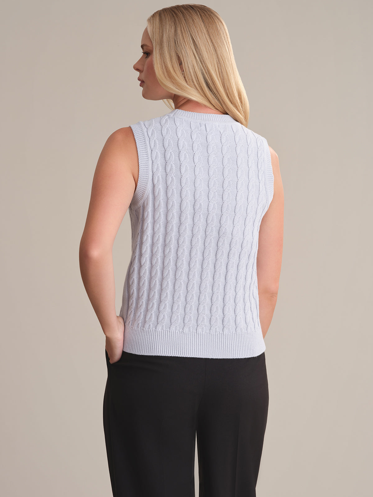 Ivy Cable Cotton Tank Top for Women - Soft Breathable Summer Sleeveless Shirt - Perfect for Casual Wear, Beach Outfits & Layering