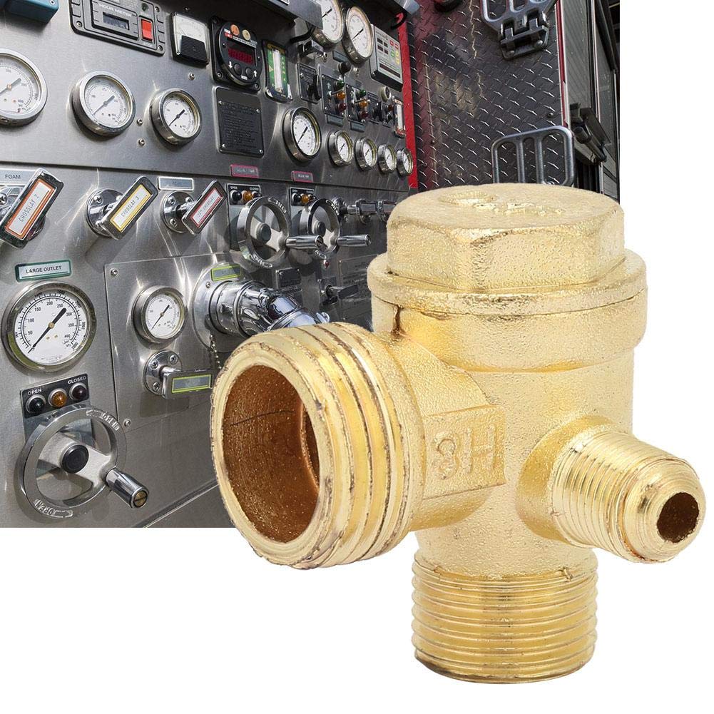 3-Port Brass Air Compressor Check Valve - High-Quality Pneumatic Accessory for Central Pneumatic Air Compressors | Perfect for Air Tools, HVAC Systems & Industrial Applications
