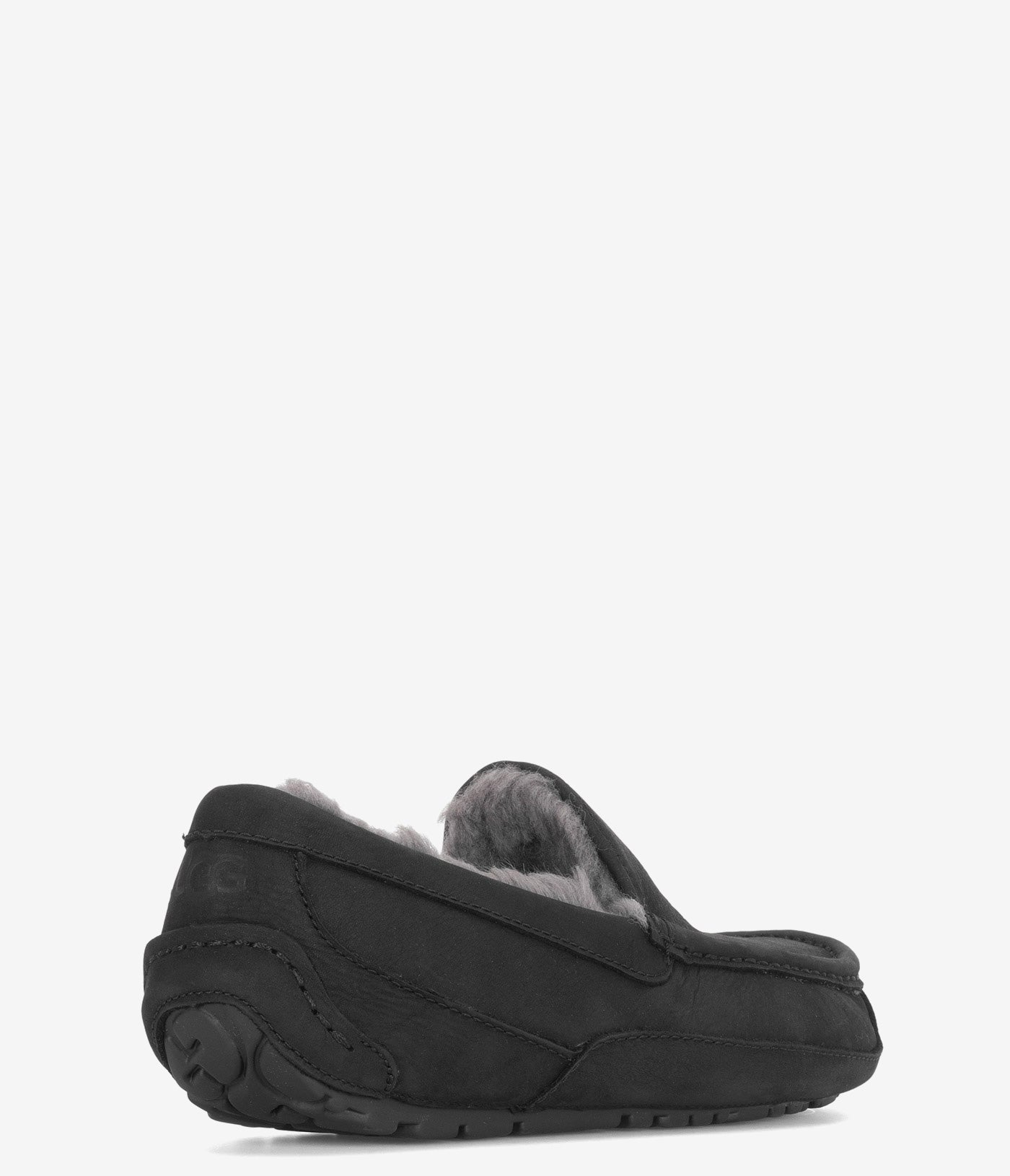 UGG Ascot Matte Leather Slippers for Men - Comfortable Indoor/Outdoor House Shoes for Relaxation & Lounge Wear