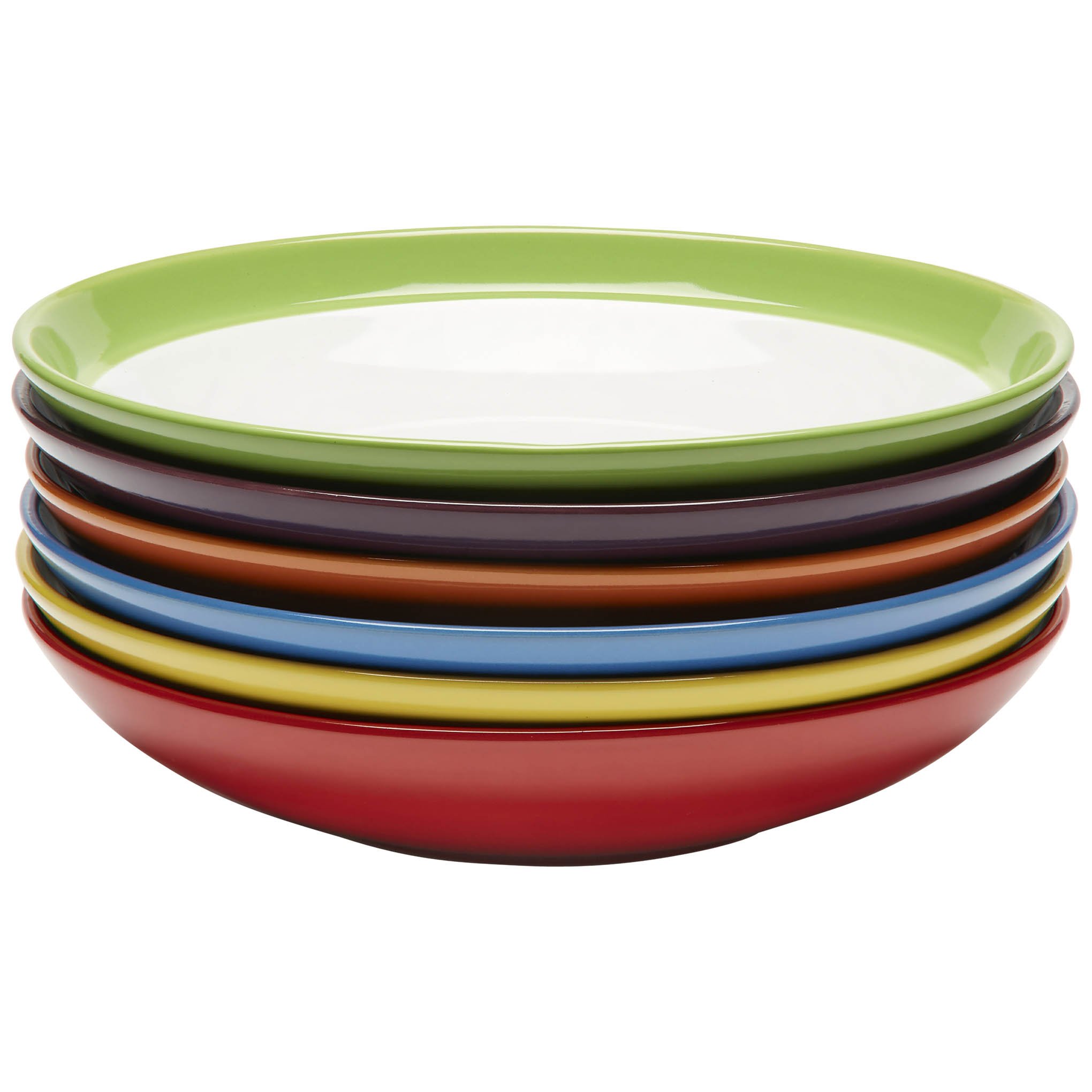 Amethya Premium Ceramic Stoneware Dinner Plates Set of 6 - 9.5