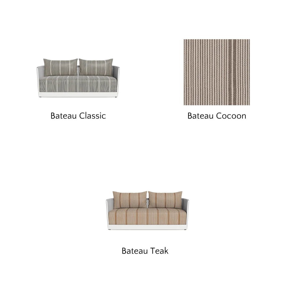 Antigua Outdoor 2-Seat Patio Sofa Set - Waterproof Wicker Furniture for Garden, Balcony, or Poolside Relaxation