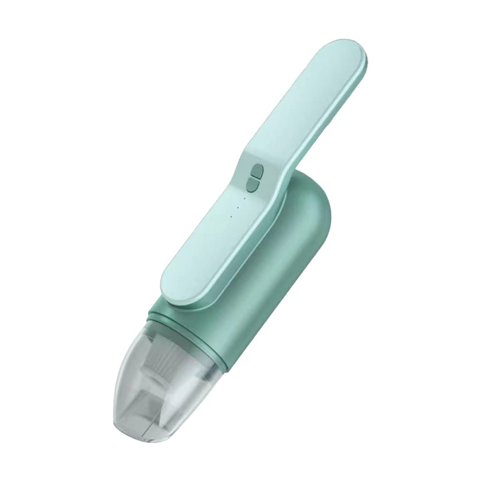 TCOOME Rechargeable Cordless Handheld Vacuum Cleaner - Portable Mini Vacuum for Car, Home & Office - Strong Suction, Washable Filter, One-Button Dumping (Green) | Perfect for Quick Cleanups on Upholstery, Carpets & Hard-to-Reach Areas