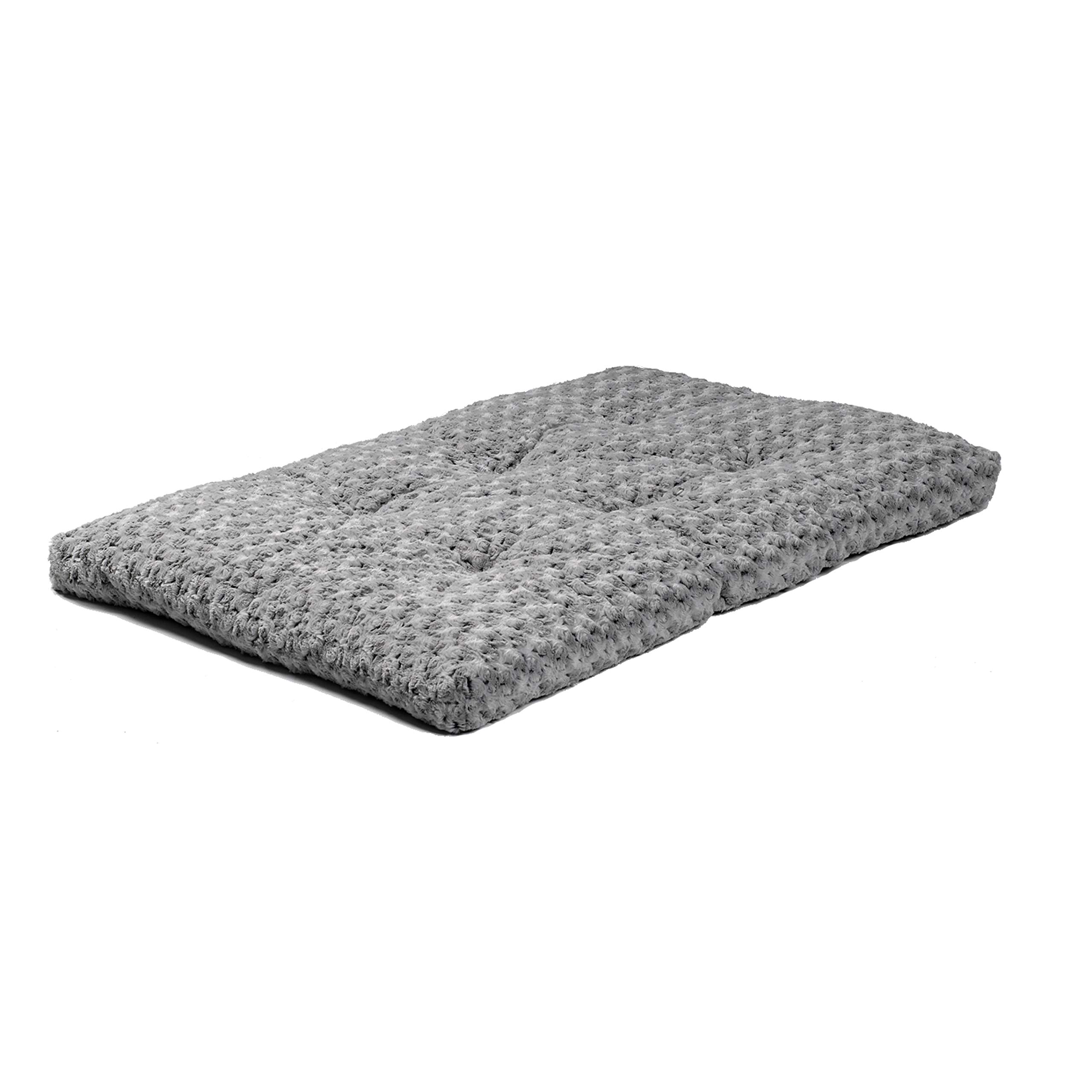 MidWest Homes for Pets Deluxe Orthopedic Dog Bed - Super Soft Plush Pet Bed for Large Dogs & Cats | Machine Washable, Durable 48-Inch Gray Bed | Perfect for Crates, Kennels & Home Use - 1 Year Warranty